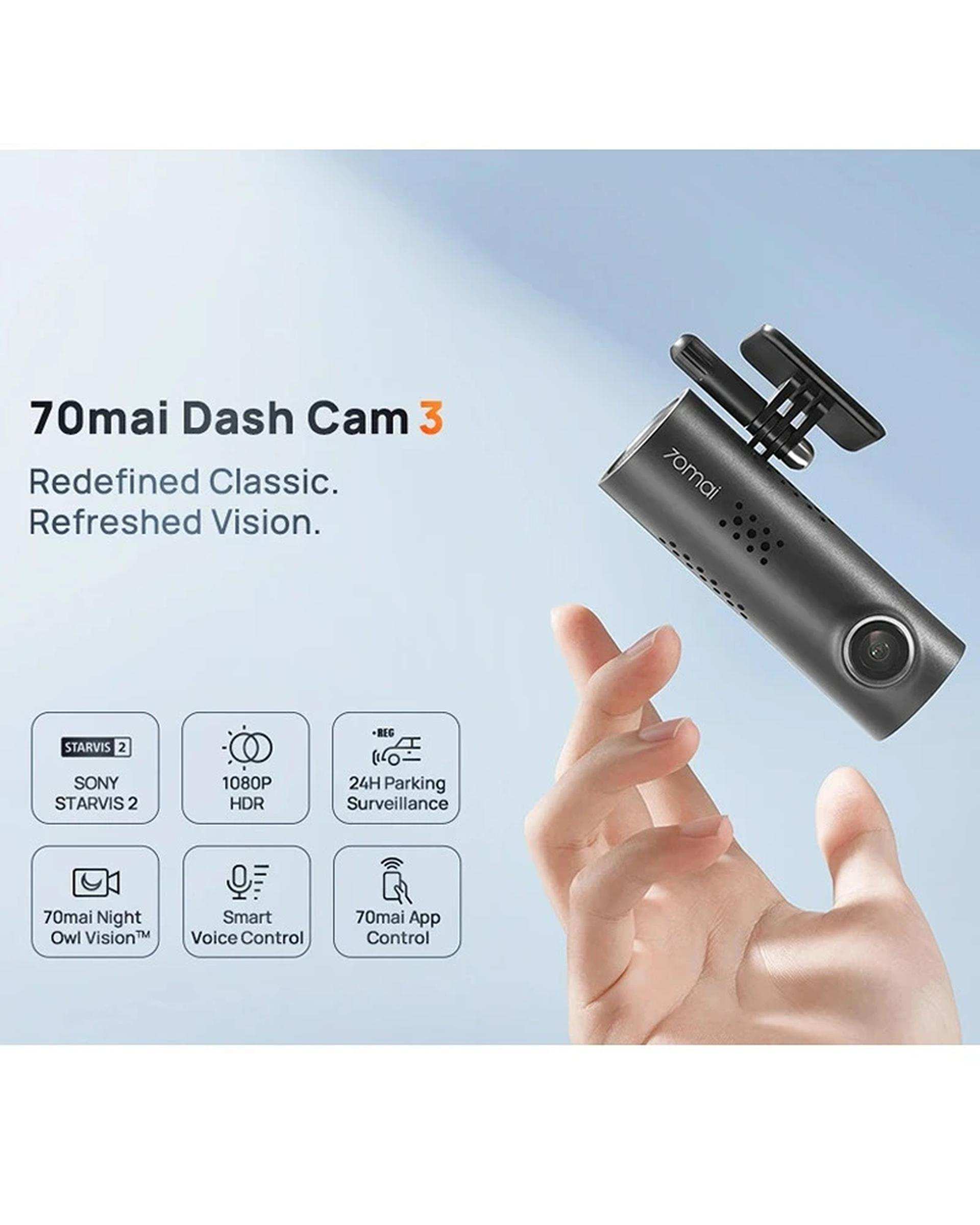 دوربین ثبت وقایع خودرو مدل 70mai Dash Cam 3 M200