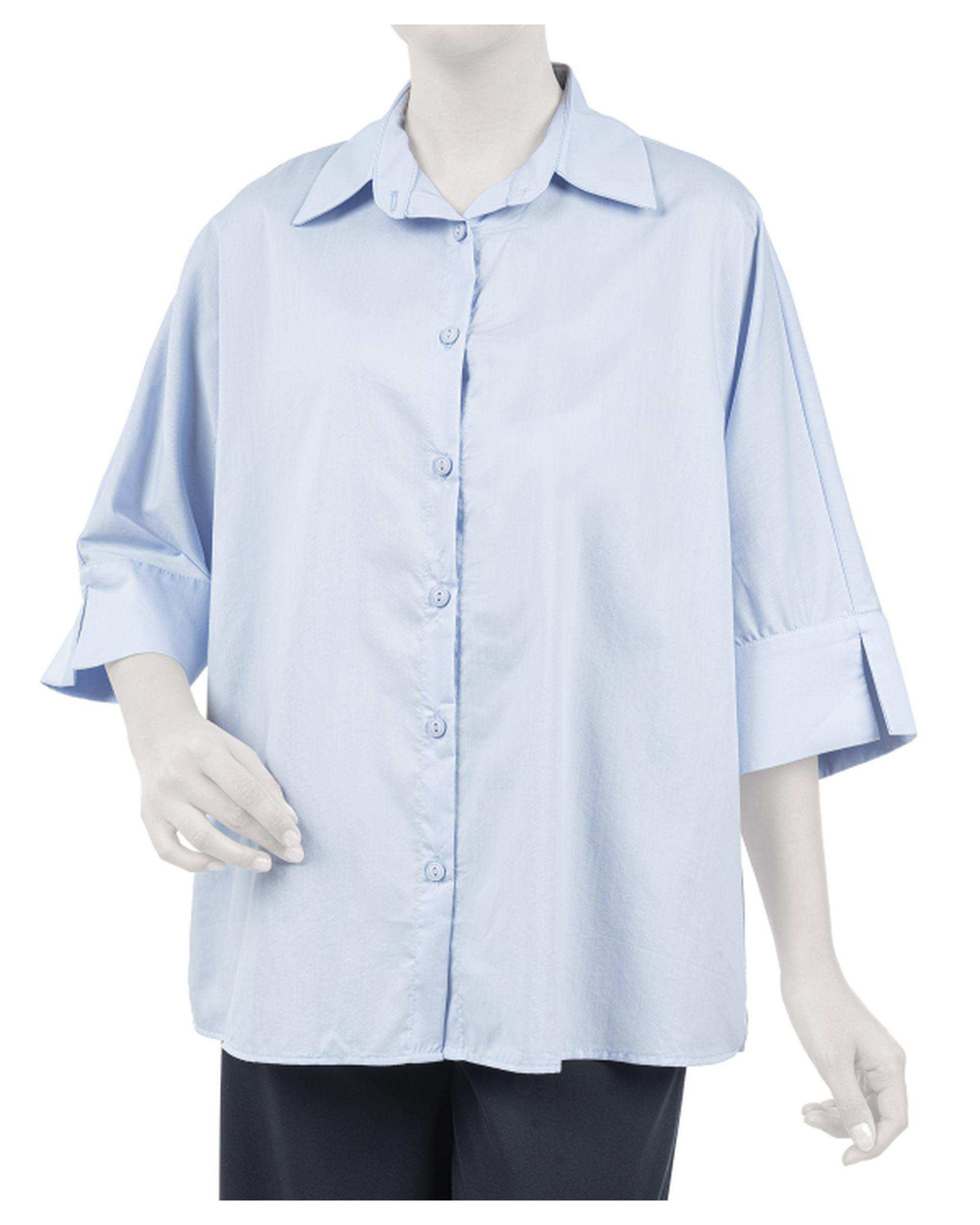 مانتو زنانه لینن آبی روشن سوپردرای Superdry کد W13S53302T