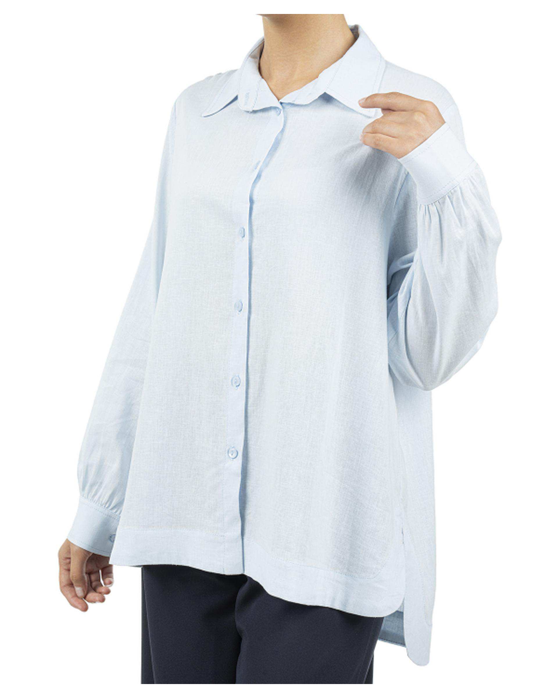 مانتو زنانه لینن آبی روشن سوپردرای Superdry کد W13S55002C