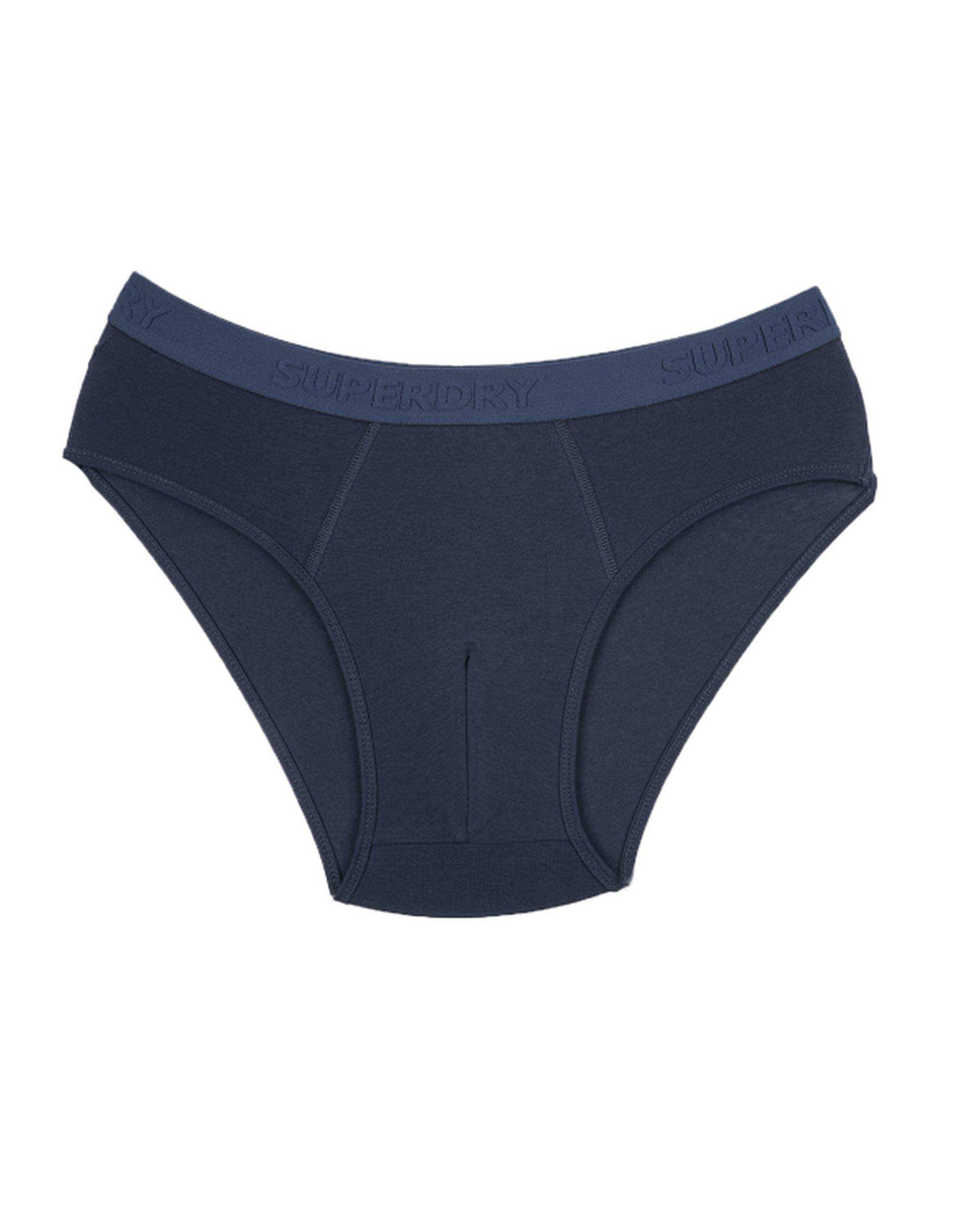 شورت مردانه اسلیپ سرمه ای سفید سوپردرای Superdry کد M22S53002X بسته دو عددی