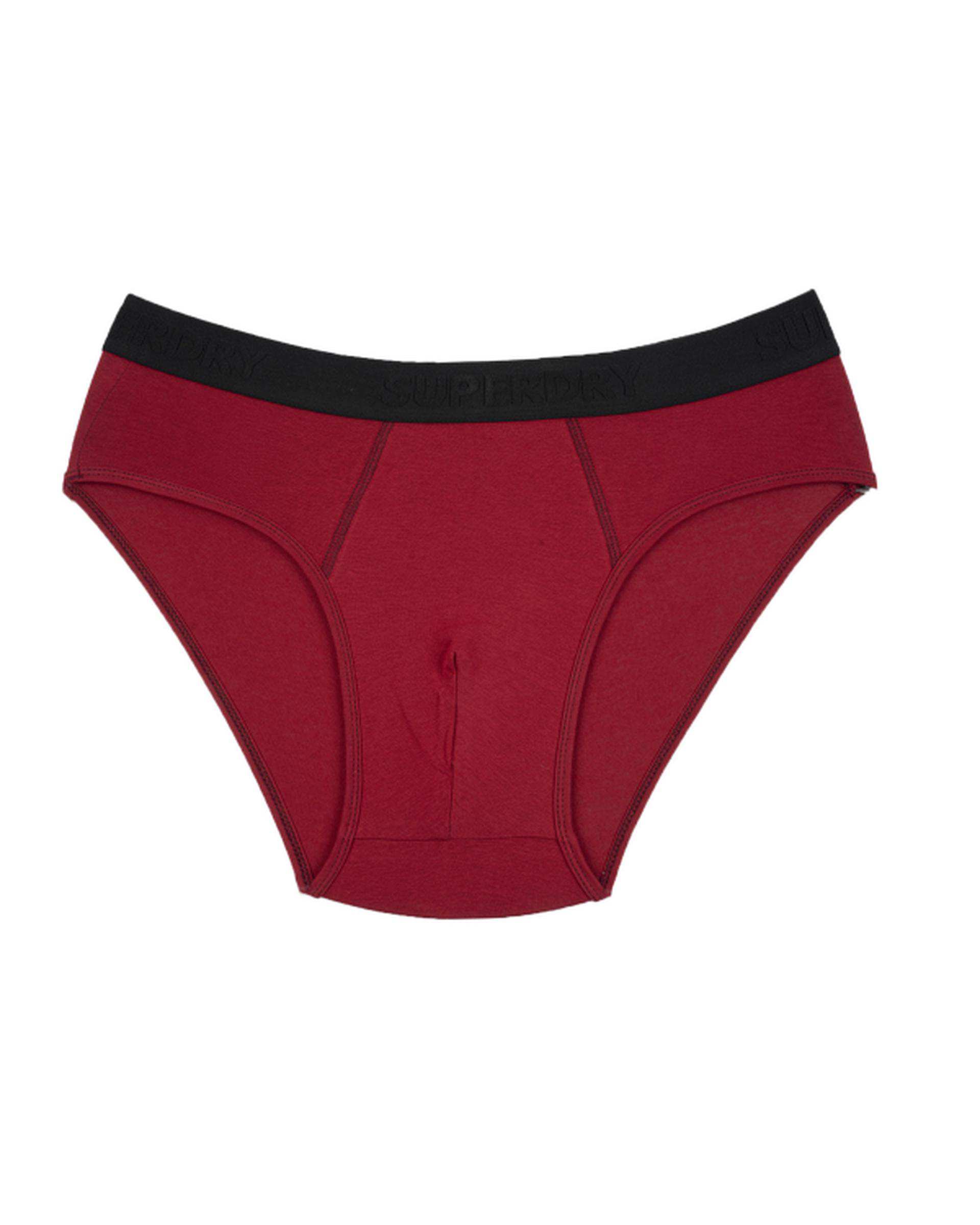 شورت مردانه اسلیپ زرشکی مشکی سوپردرای Superdry کد M22S53002X بسته دو عددی