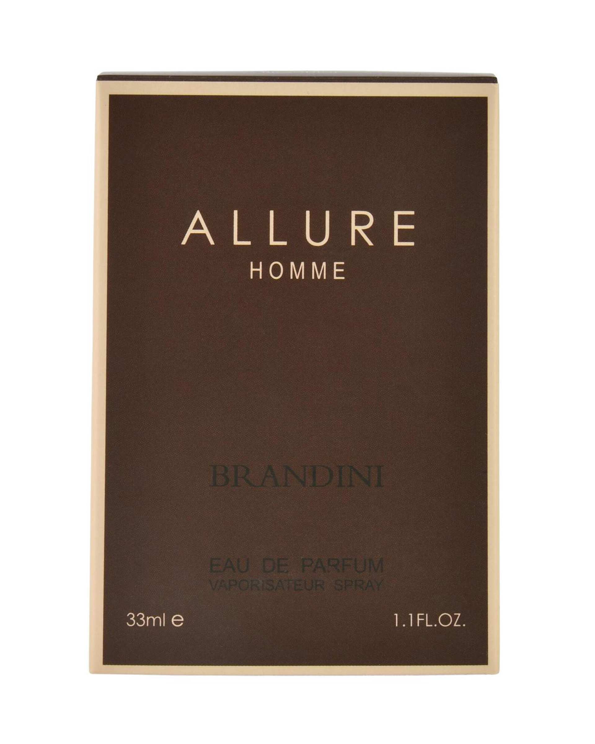 عطر جیبی مردانه برندینی Brandini مدل الور هم Allure Homme حجم 33ml