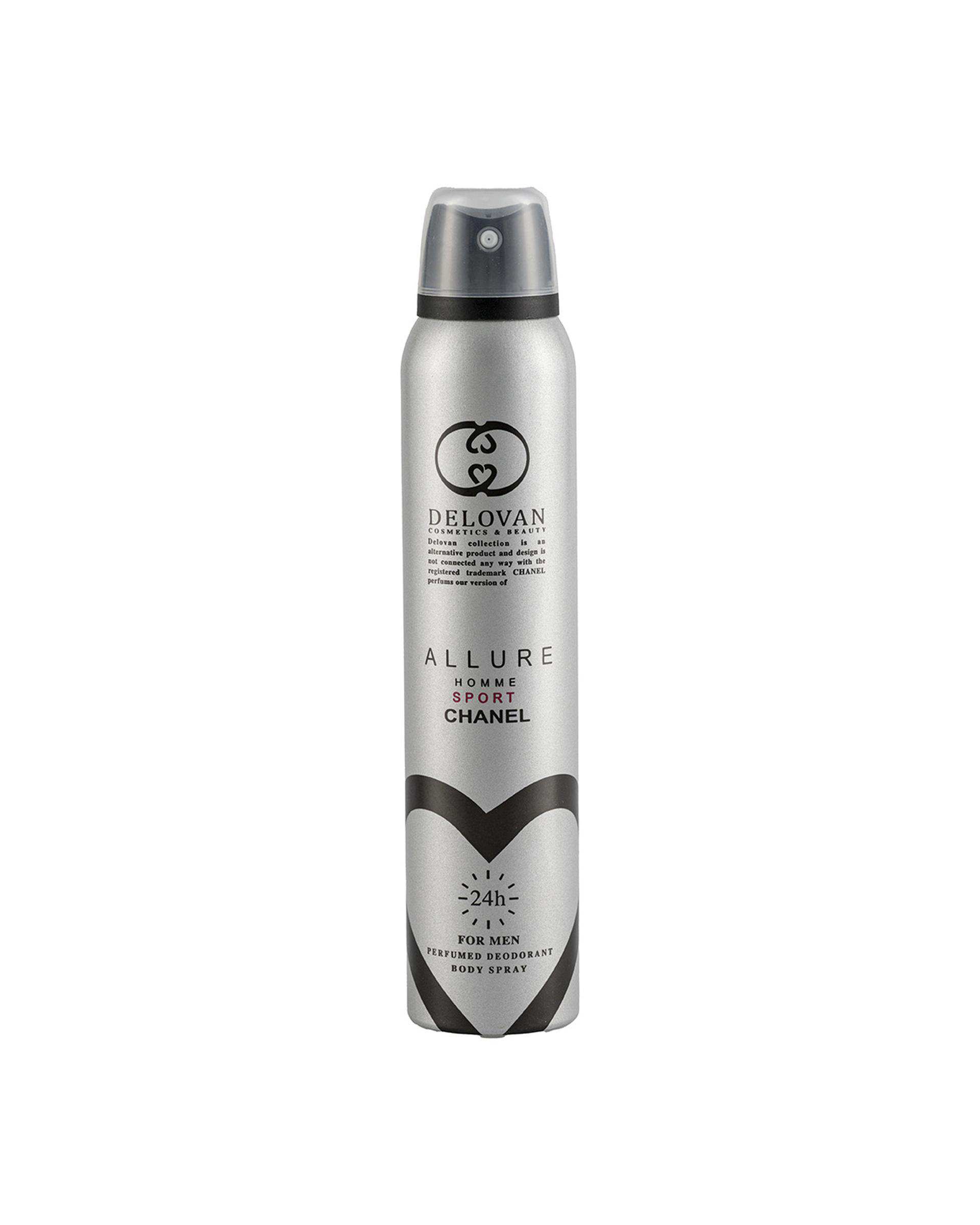 اسپری بدن مردانه دلوان Delvan مدل Allure Home 111 حجم 200ml