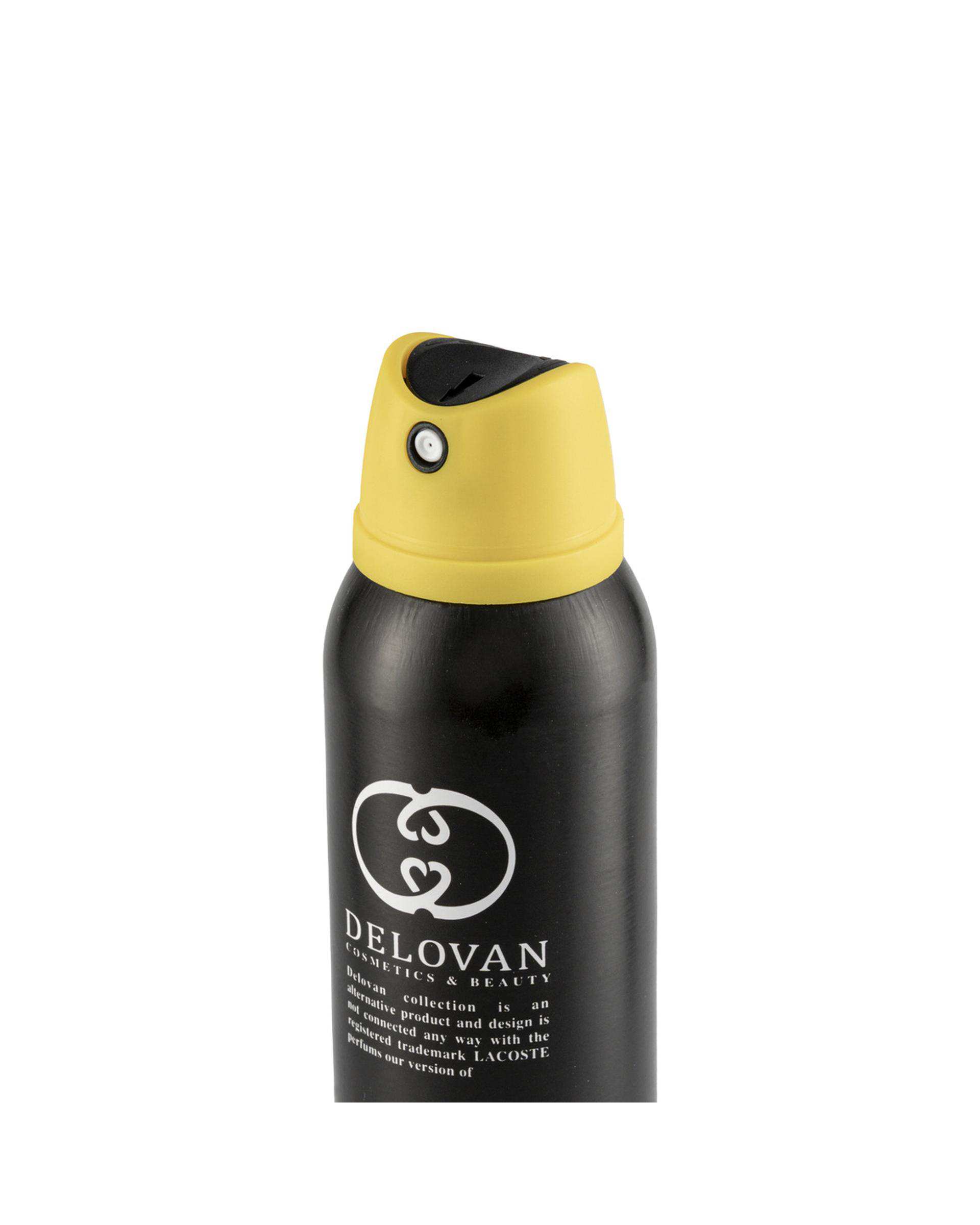 اسپری بدن مردانه دلوان Delvan مدل Lacoste Challenge 110 حجم 200ml