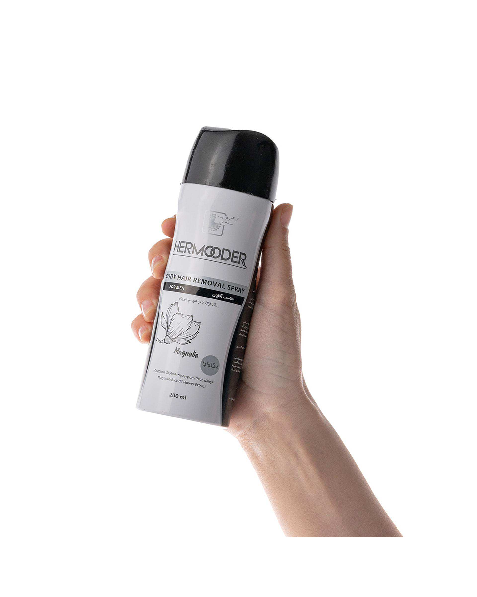 اسپری موبر بدن مردانه هرمودر Hermooder حاوی عصاره مگنولیا حجم 200ml