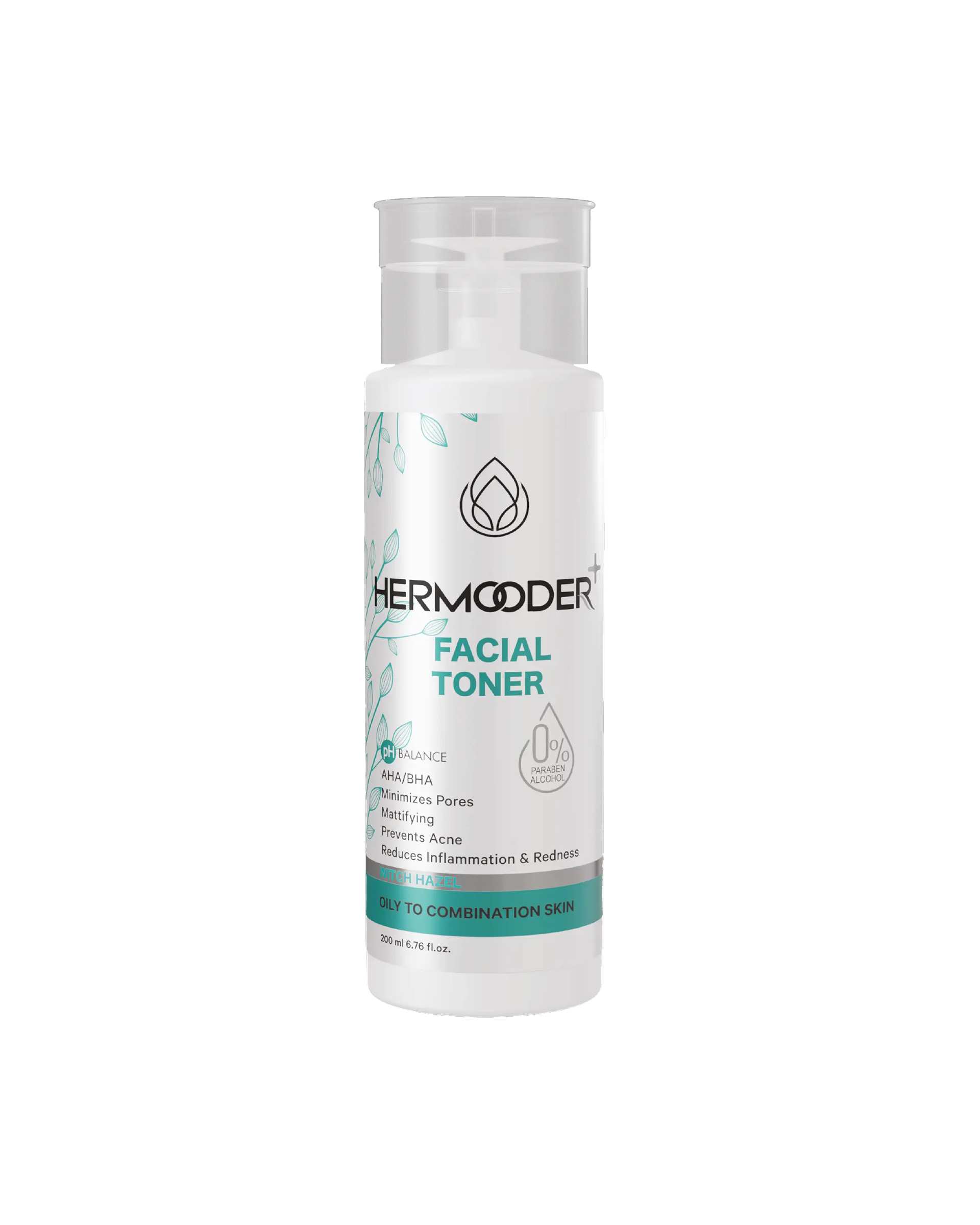 تونر صورت هرمودرم Hermooder مدل Activit مناسب پوست چرب حجم 200ml
