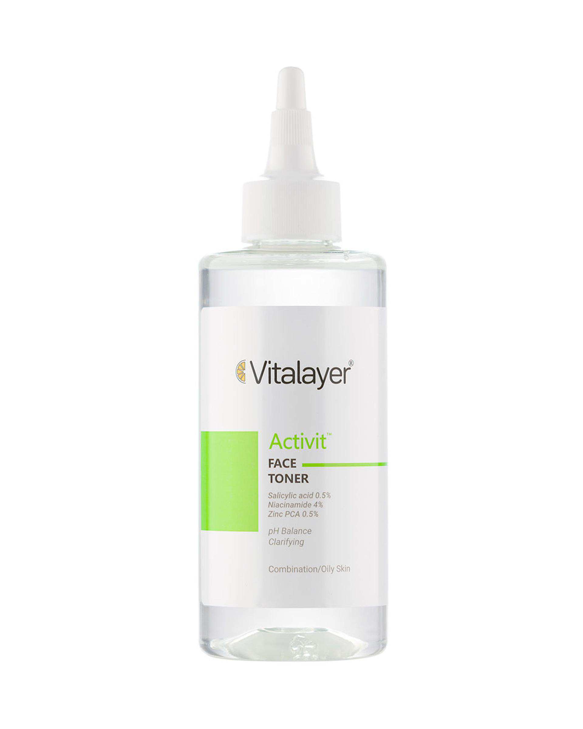 تونر صورت هرمودرم Hermooder مدل Activit مناسب پوست چرب حجم 200ml