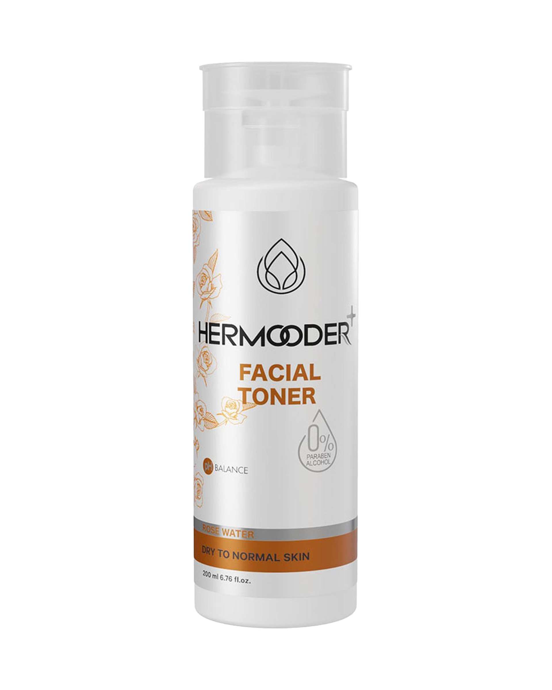 تونر صورت هرمودرم Hermooder مناسب پوست خشک حجم 200ml