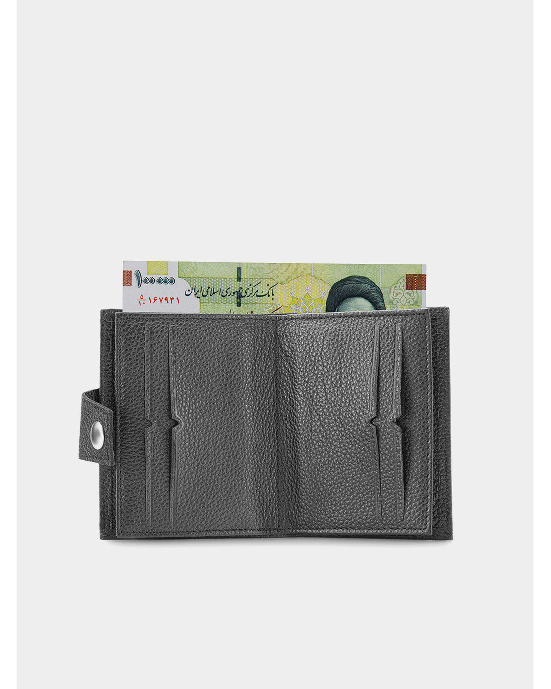 جاکارتی چرم مشکی نوین چرم Novin Charm مدل برنا BCC0292