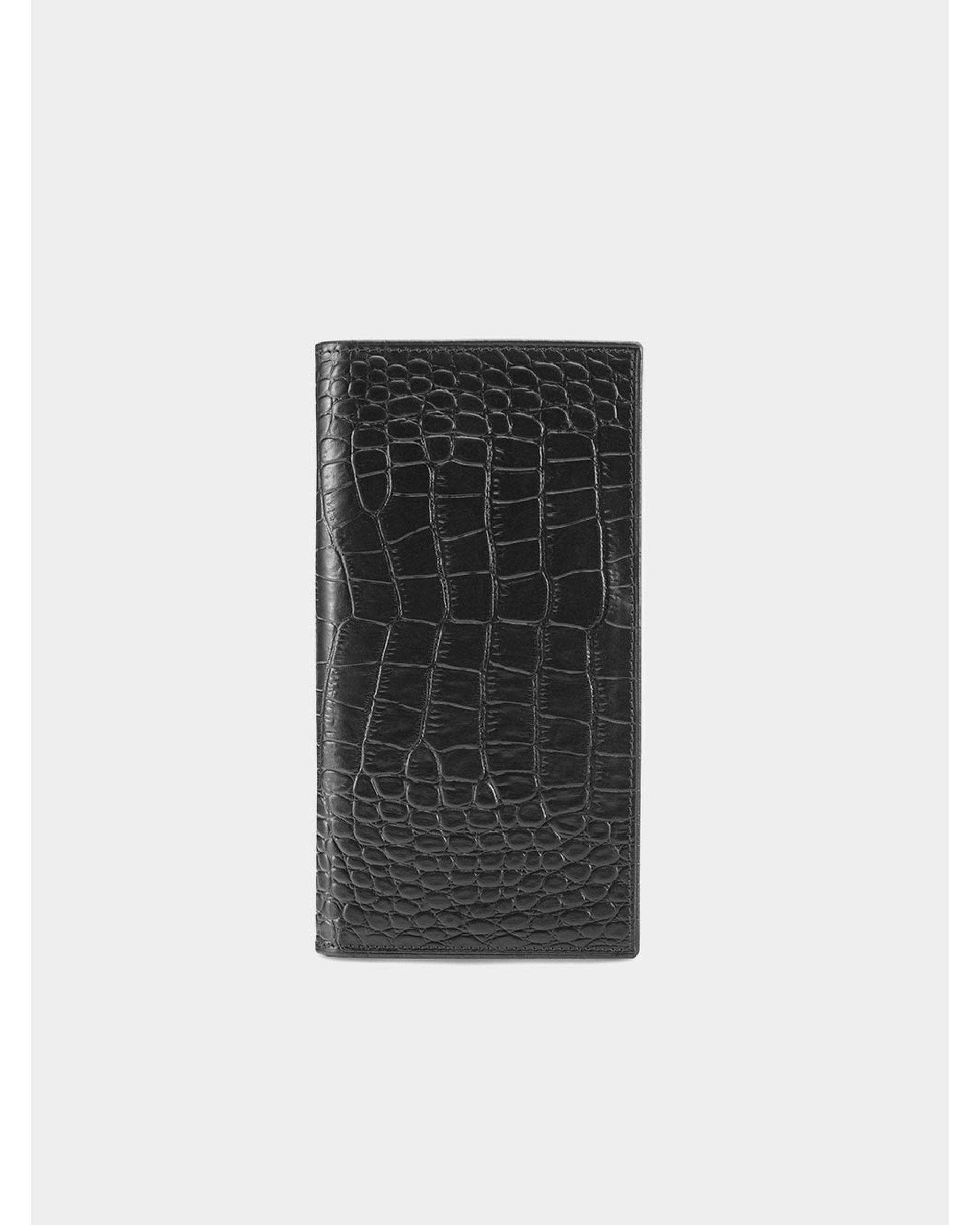 کیف پول چرم مشکی نوین چرم Novin Leather مدل ورنیش Fm- WT2090