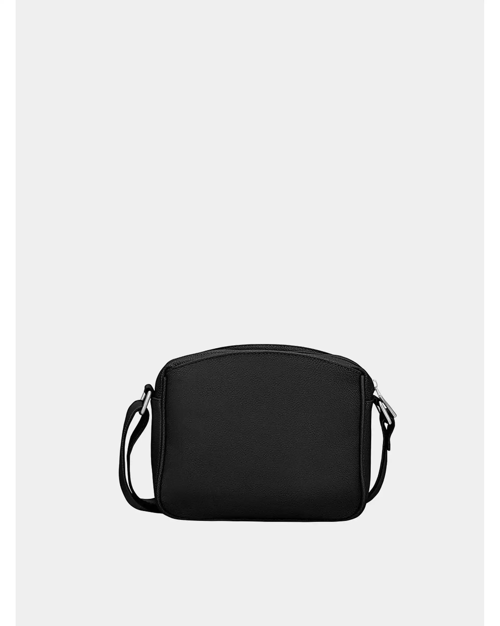 کیف چرم دوشی زنانه مشکی نوین چرم Novin Leather مدل خاتون LHB4025