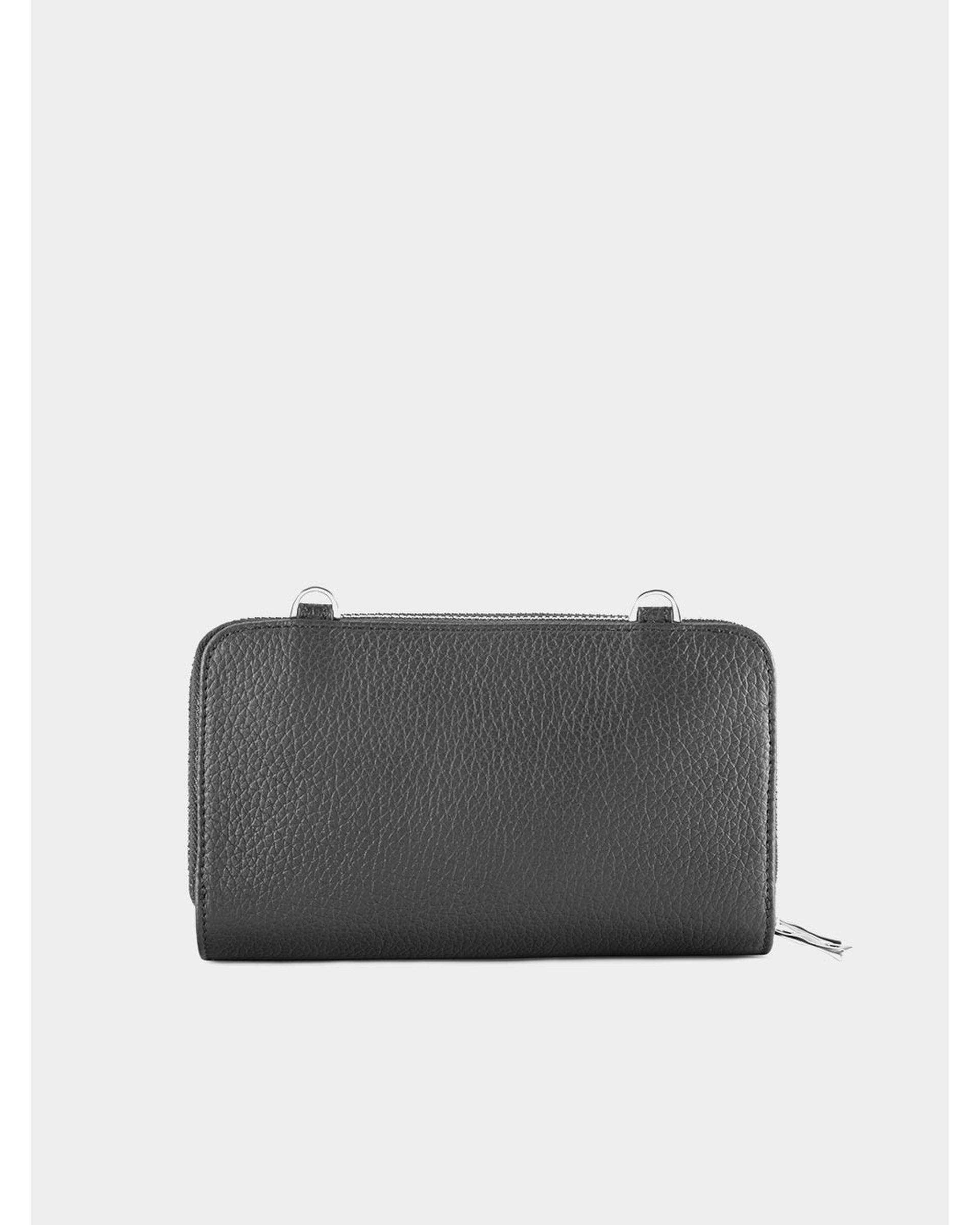کیف چرم دوشی زنانه مشکی نوین چرم Novin Leather مدل لیانا LHB5026