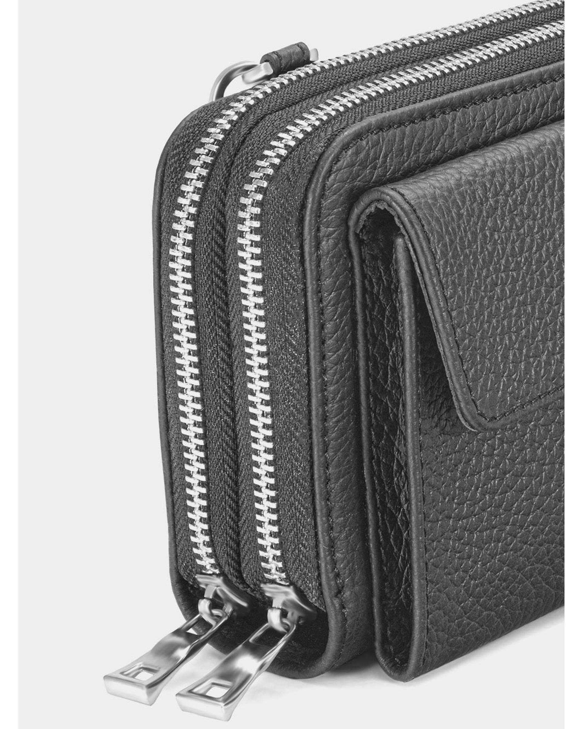 کیف چرم دوشی زنانه مشکی نوین چرم Novin Leather مدل لیانا LHB5026
