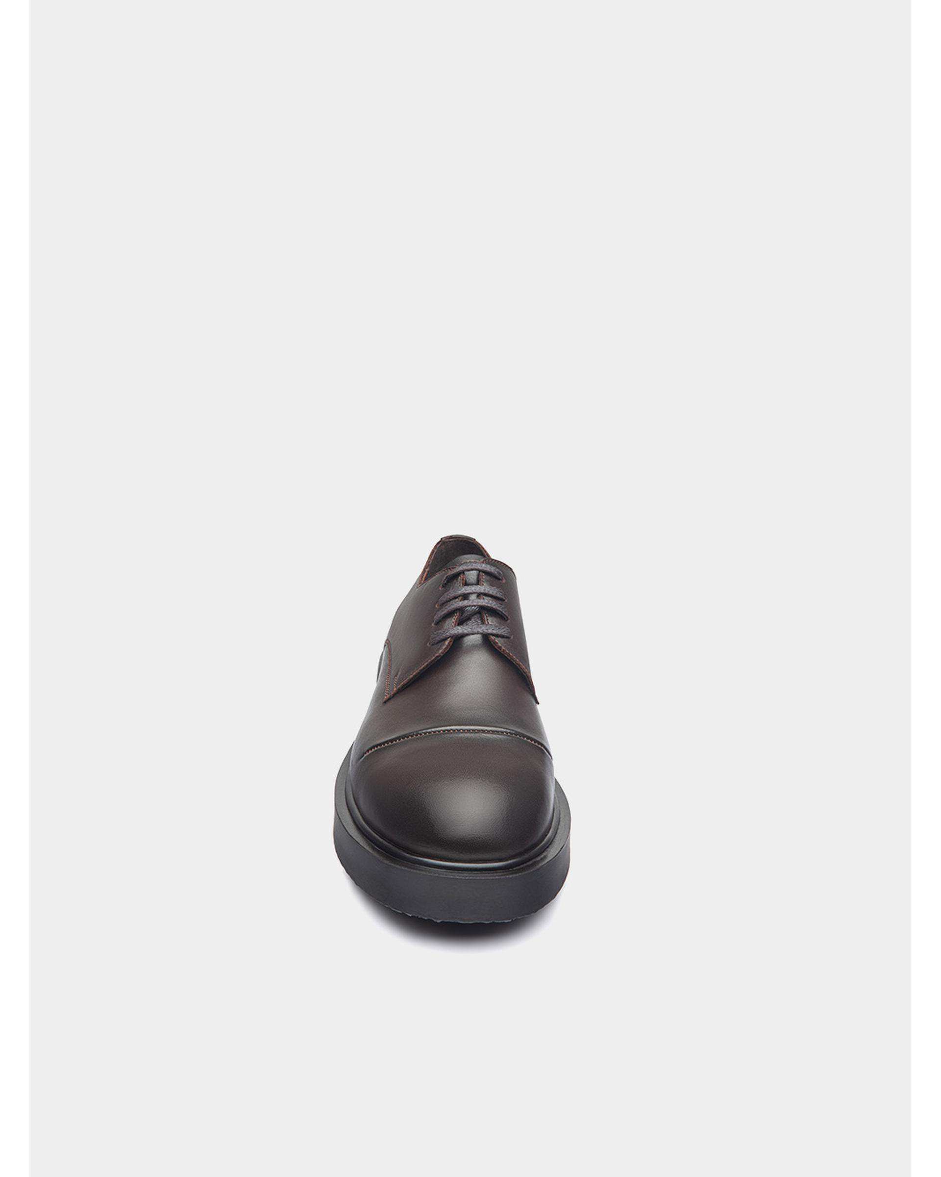 کفش چرم مردانه کژوال قهوه ای نوین چرم Novin Leather مدل 8816 MS3238