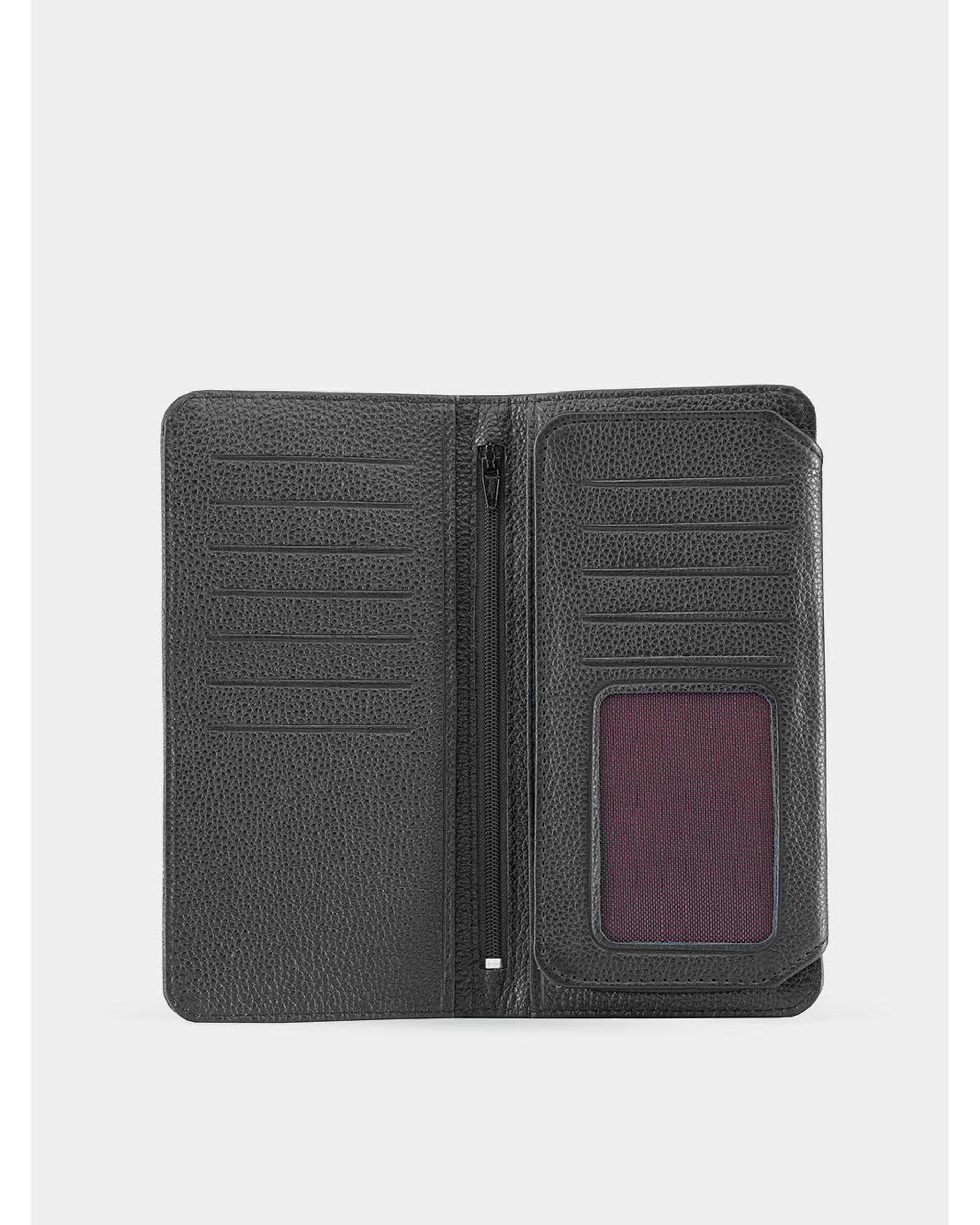 کیف پول چرم زنانه مشکی نوین چرم Novin Leather مدل PW3178 C1004