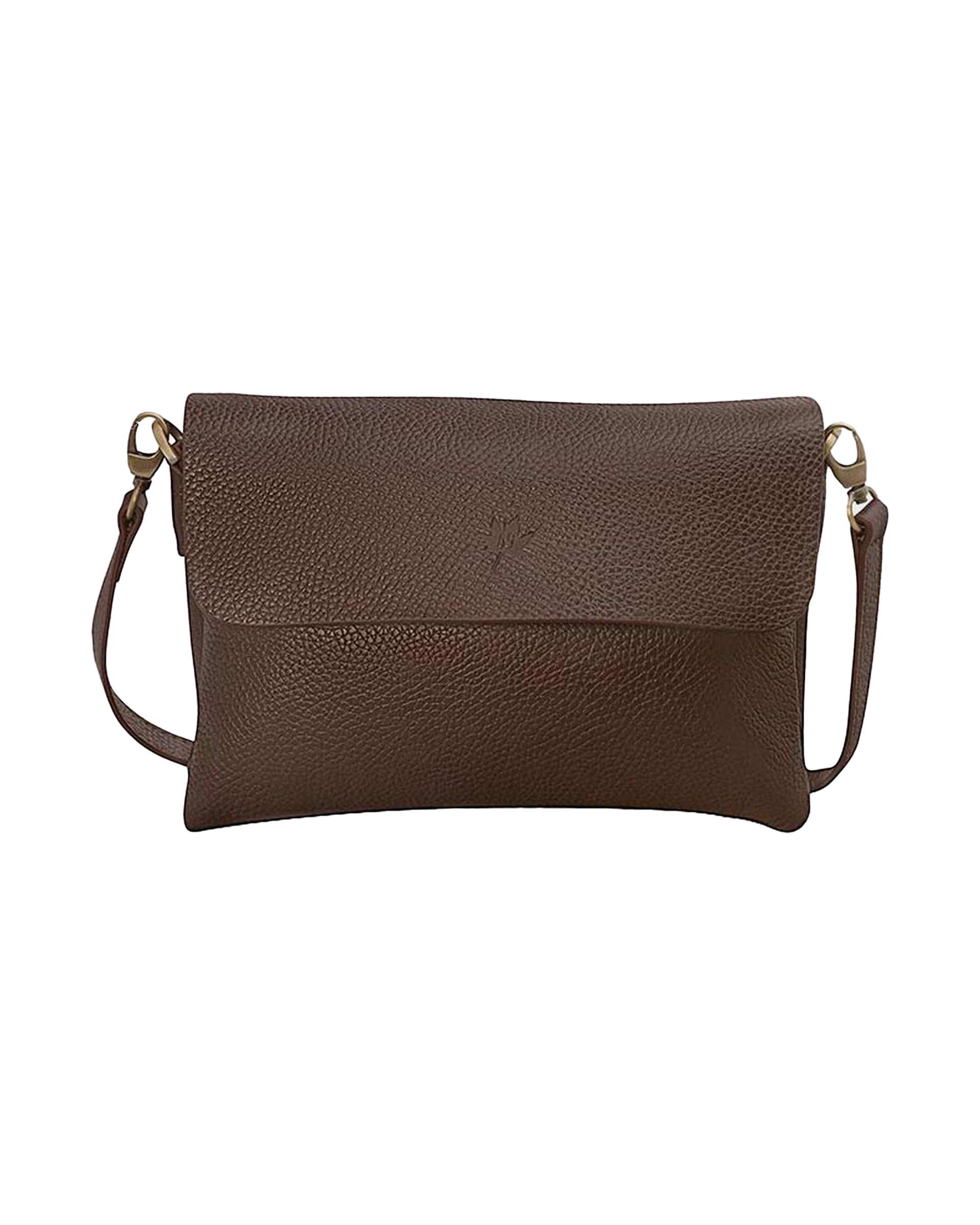 کیف پاسپورتی قهوه ای چرم نوین چرم Novin Leather مدل هلما WB3700