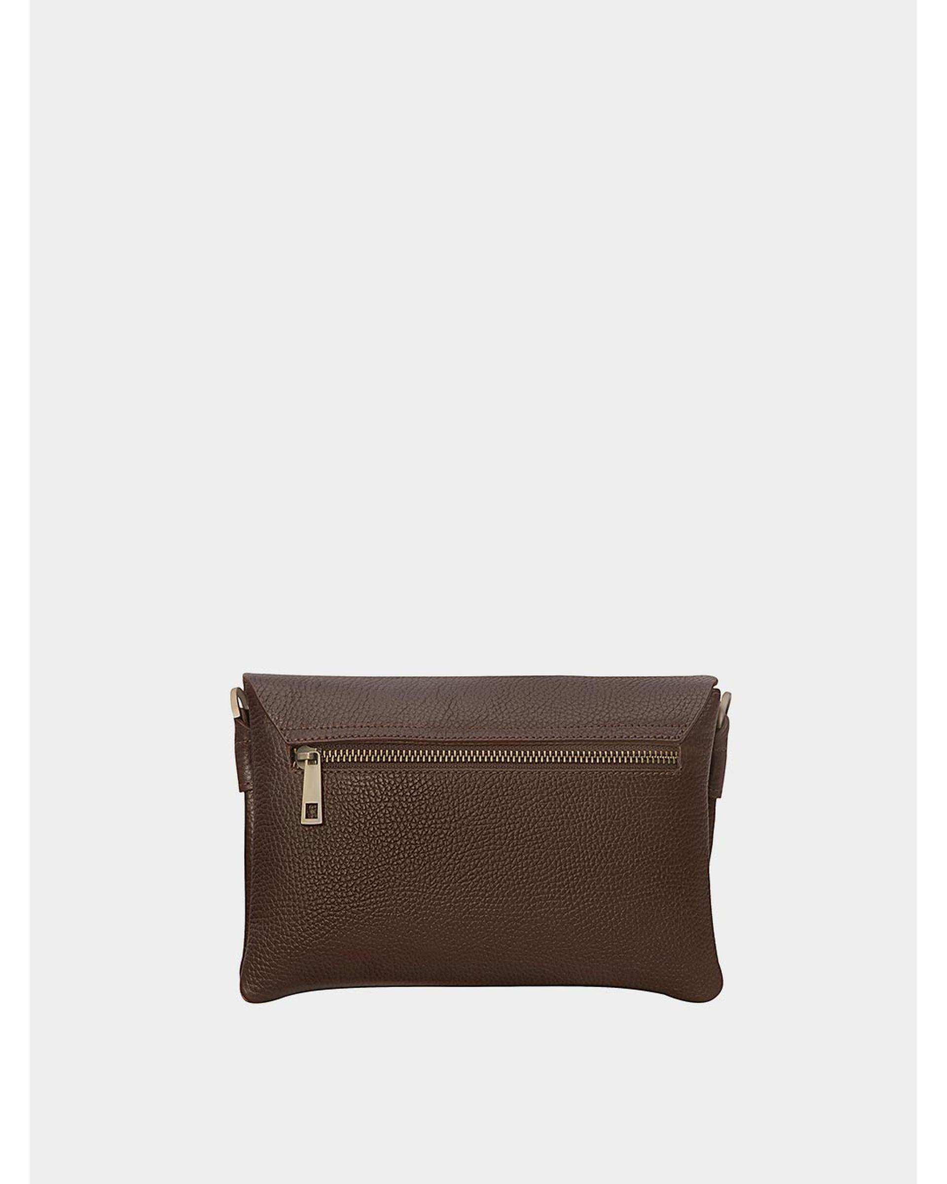 کیف پاسپورتی قهوه ای چرم نوین چرم Novin Leather مدل هلما WB3700