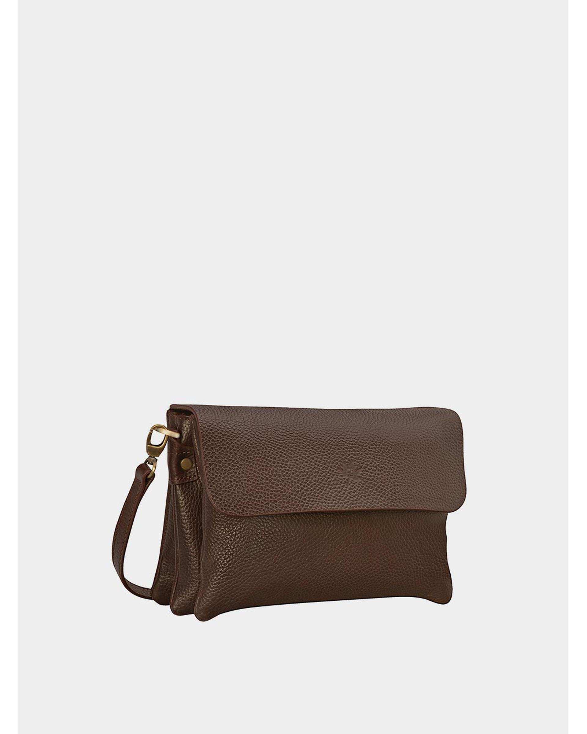 کیف پاسپورتی قهوه ای چرم نوین چرم Novin Leather مدل هلما WB3700