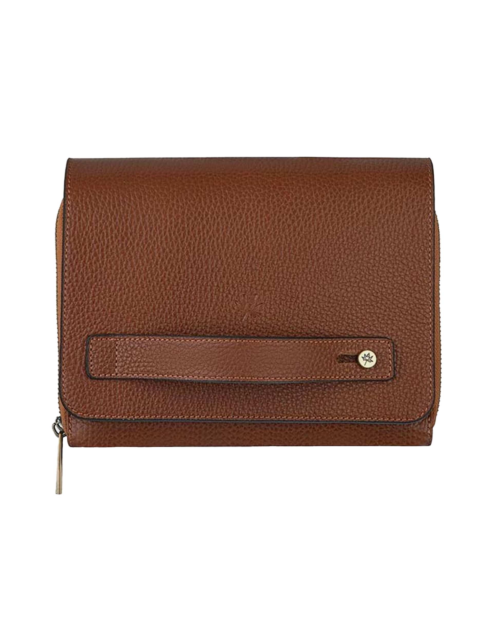 کیف پاسپورتی چرم مردانه عسلی نوین چرم Novin Leather مدل 935 WB3710