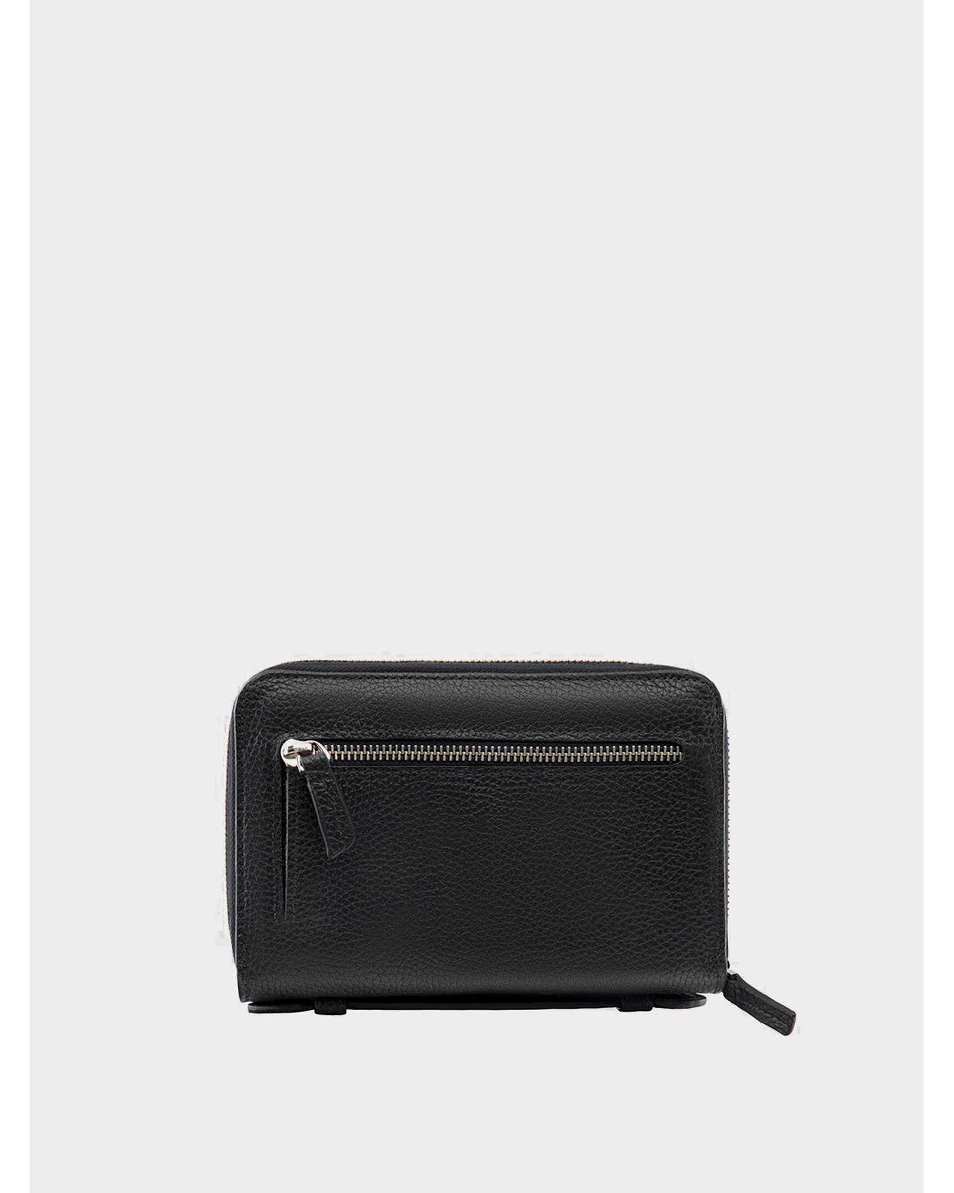 کیف پاسپورتی چرم مشکی نوین چرم Novin Leather مدل 3724 WB3724