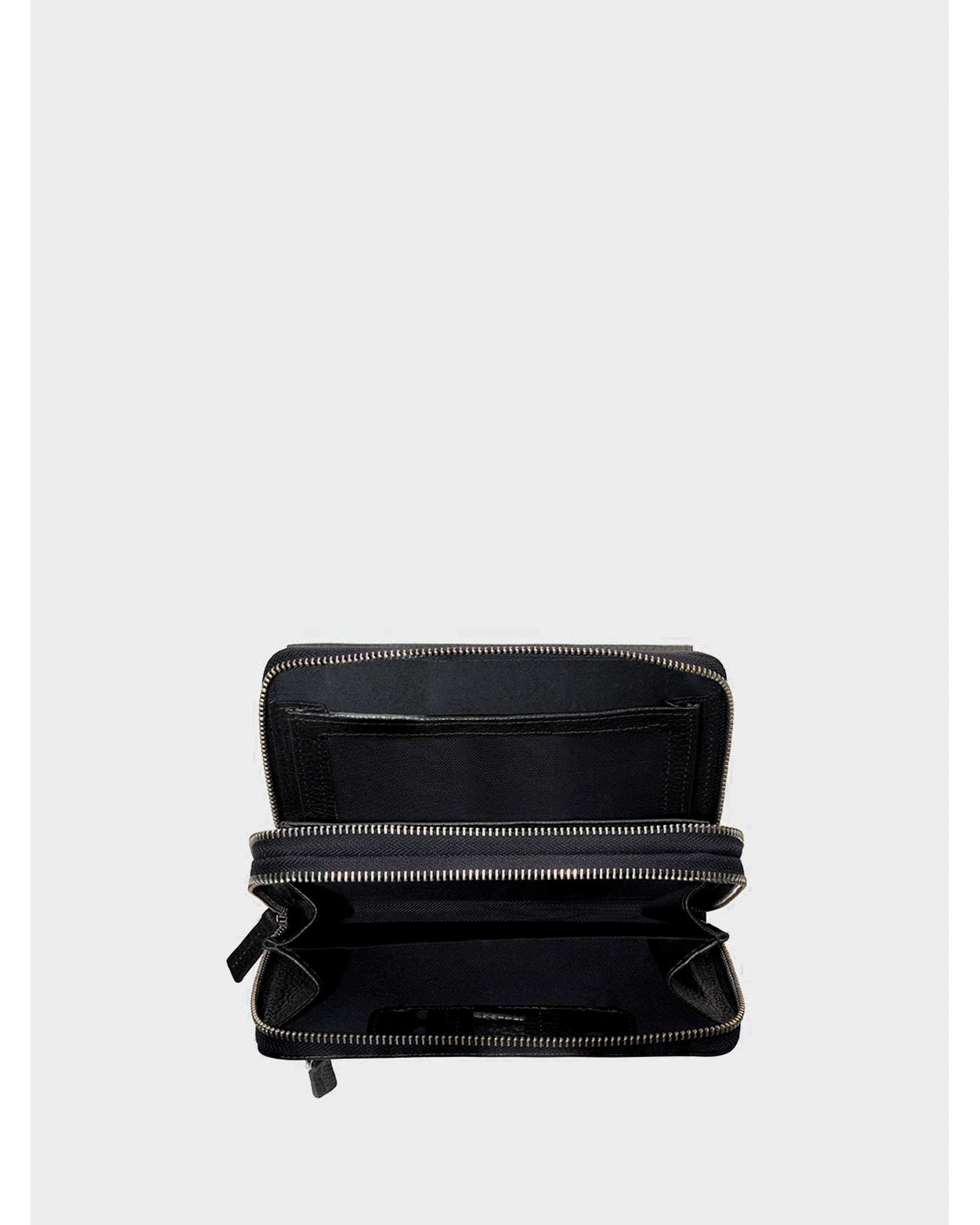 کیف پاسپورتی چرم مشکی نوین چرم Novin Leather مدل 3724 WB3724
