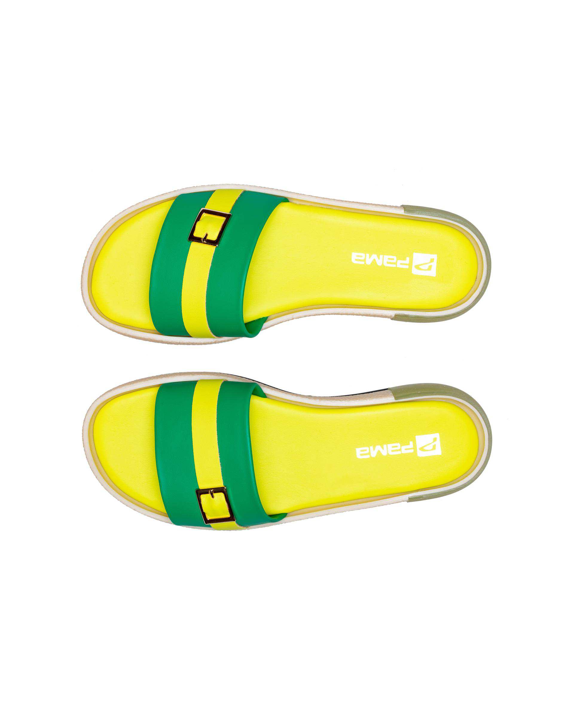 صندل زنانه سبز فسفری سلما پاما Pama مدل CSLMA