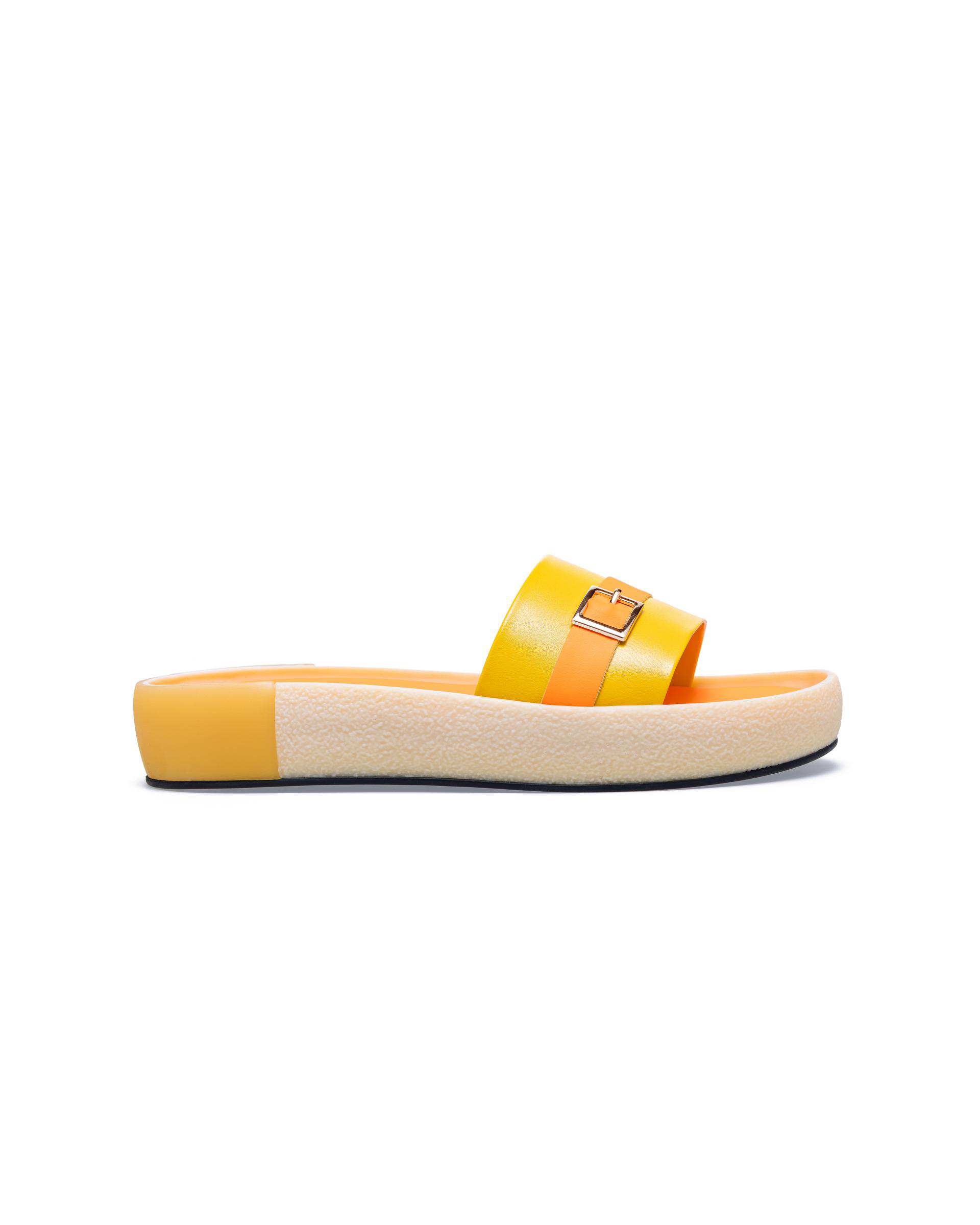 صندل زنانه زرد نارنجی سلما پاما Pama مدل CSLMA