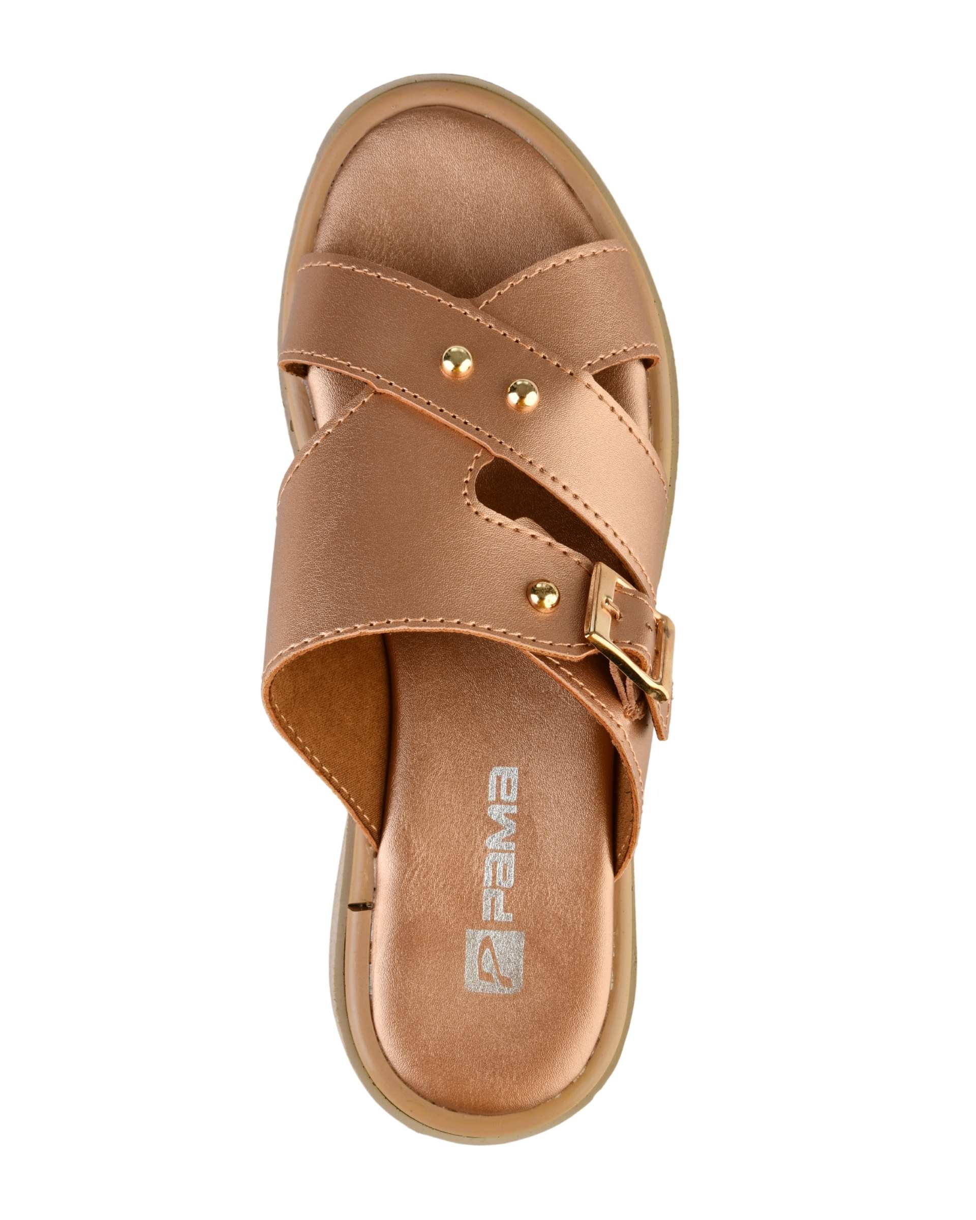 صندل زنانه رزگلد پاما Pama مدل CVILT