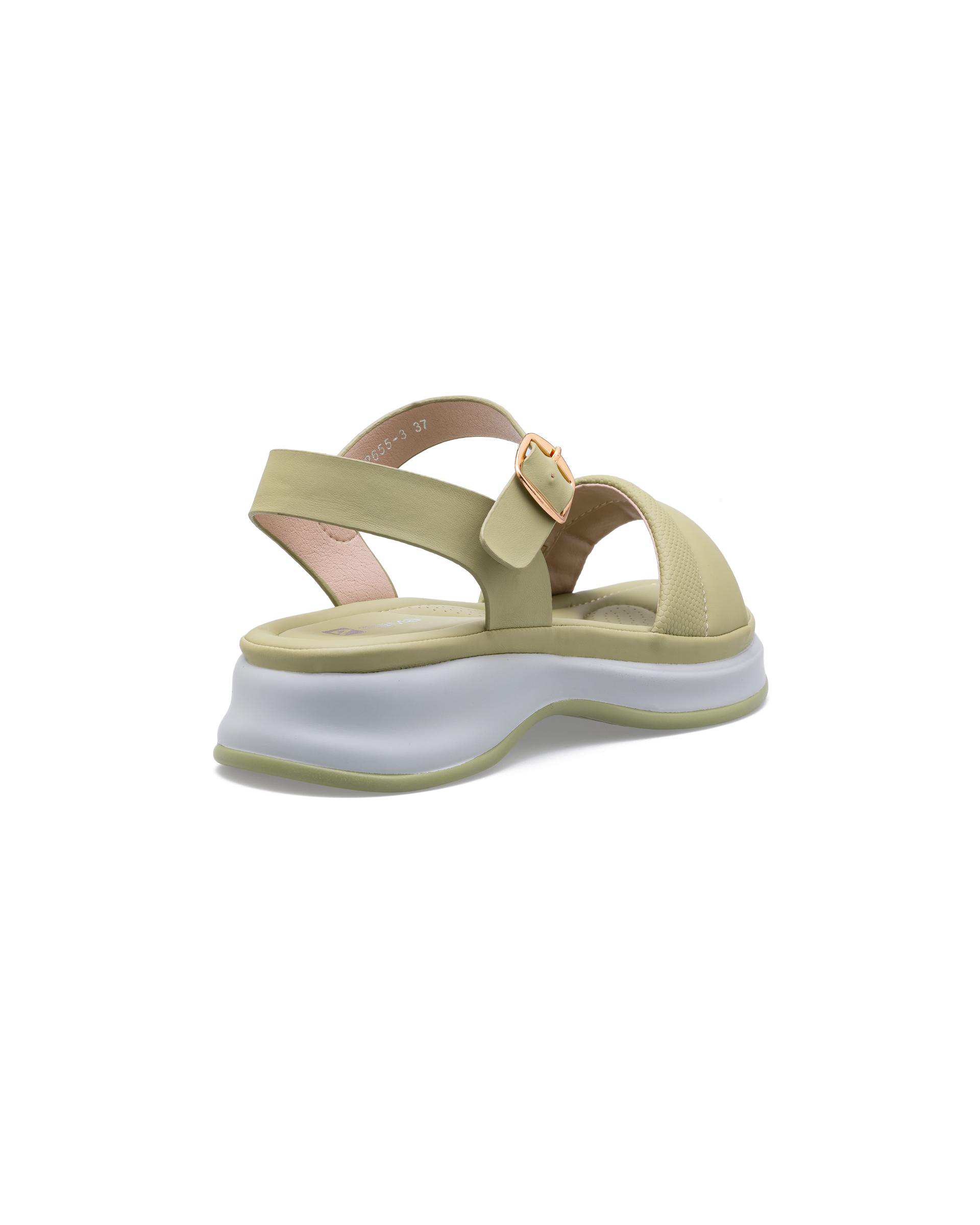 صندل زنانه سبز روشن پاما Pama مدل DD655