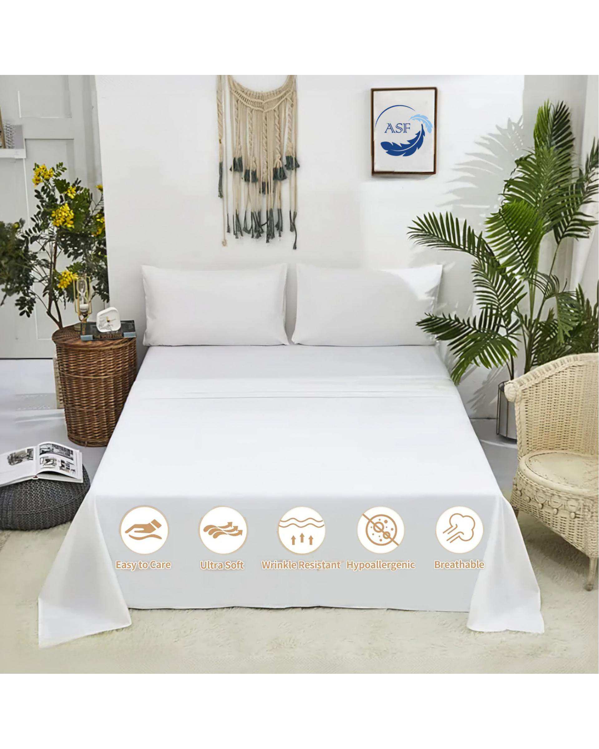 رو انداز یک نفره سفید ای اس اف ASF مدل MINIMALUX