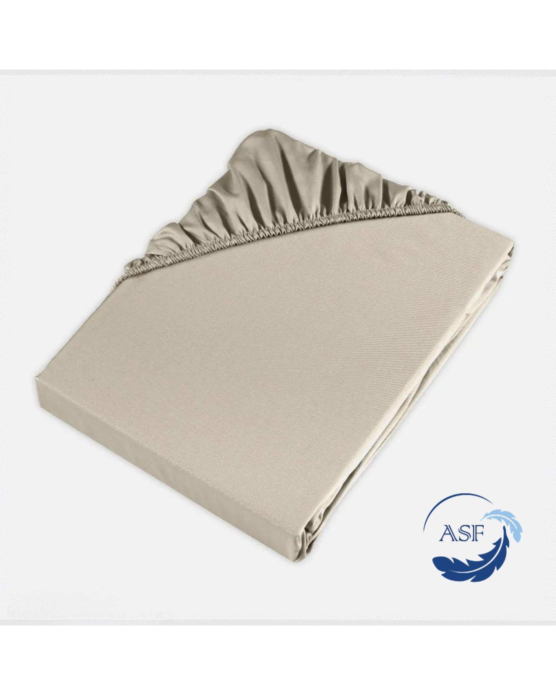 سرویس ملحفه و روبالشی یک نفره سه تکه عرض 120 کرم ای اس اف ASF مدل MINIMALUX