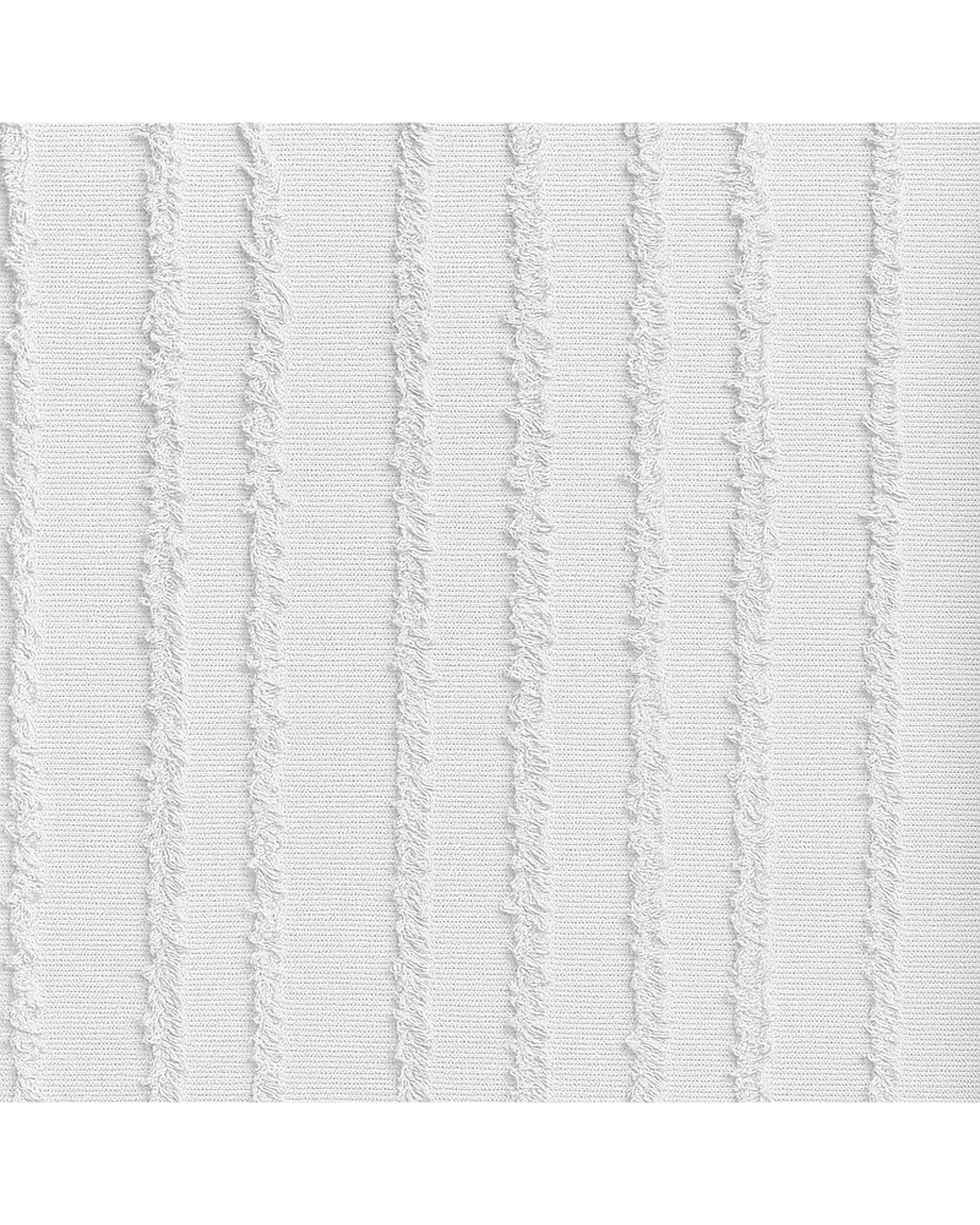 سرویس روتختی کاوری مینیمال دو نفره 8 تکه سفید شیری راه راه نوپه هوم Nopehome طرح برجسته کد C22