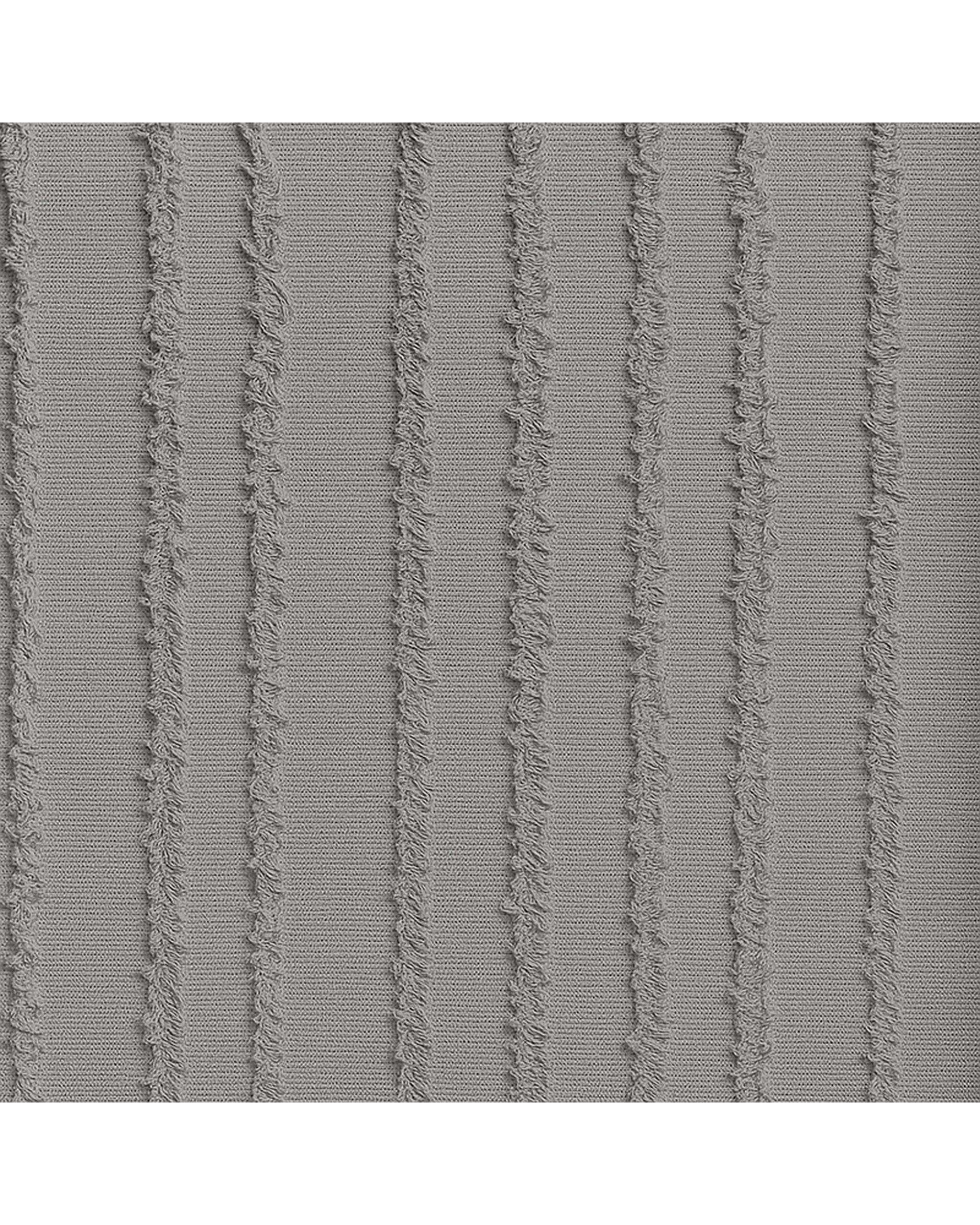 سرویس روتختی کاوری مینیمال دو نفره 8 تکه طوسی راه راه نوپه هوم Nopehome طرح برجسته کد C25