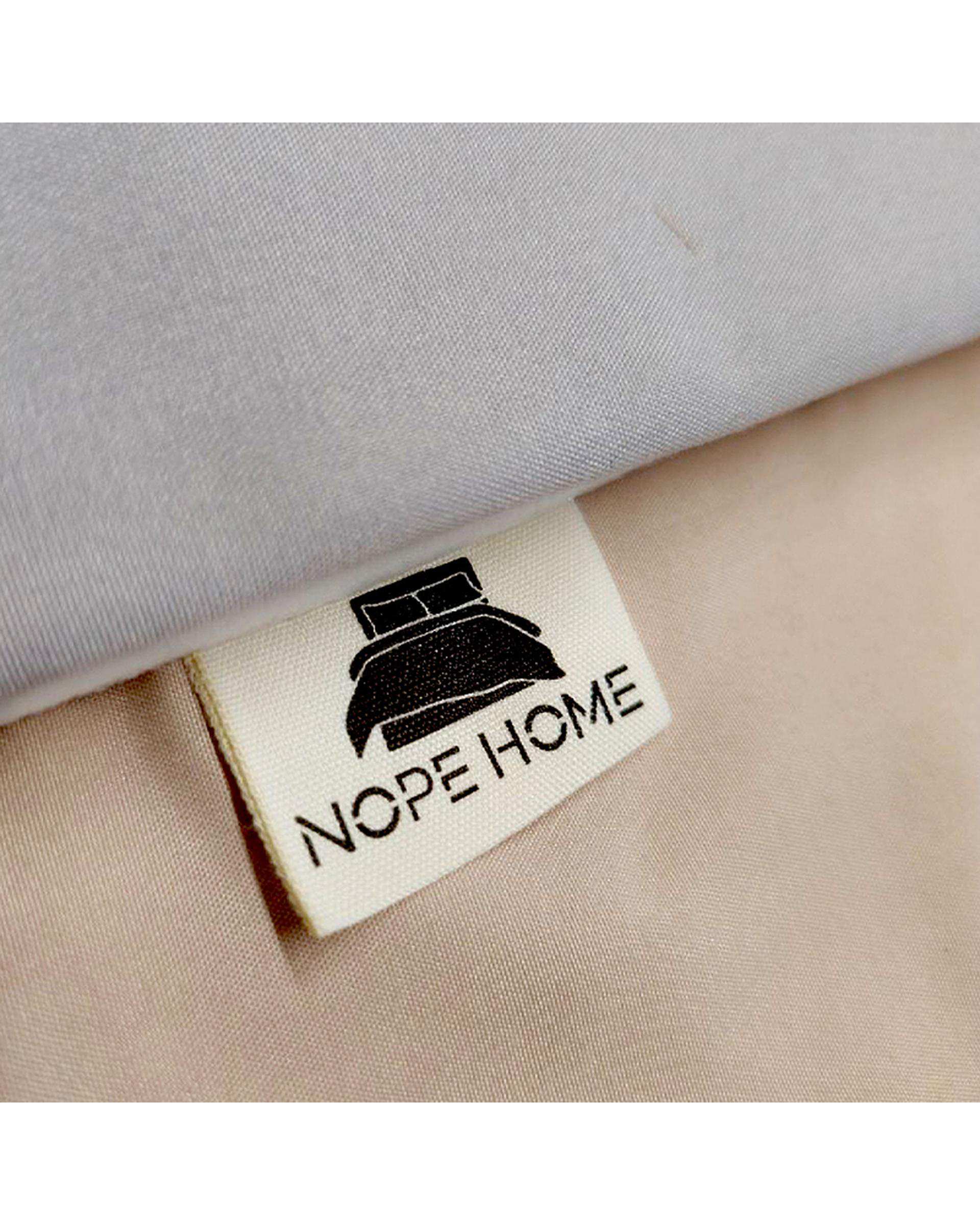 سرویس روتختی کاوری مینیمال دو نفره 8 تکه طوسی راه راه نوپه هوم Nopehome طرح برجسته کد C25