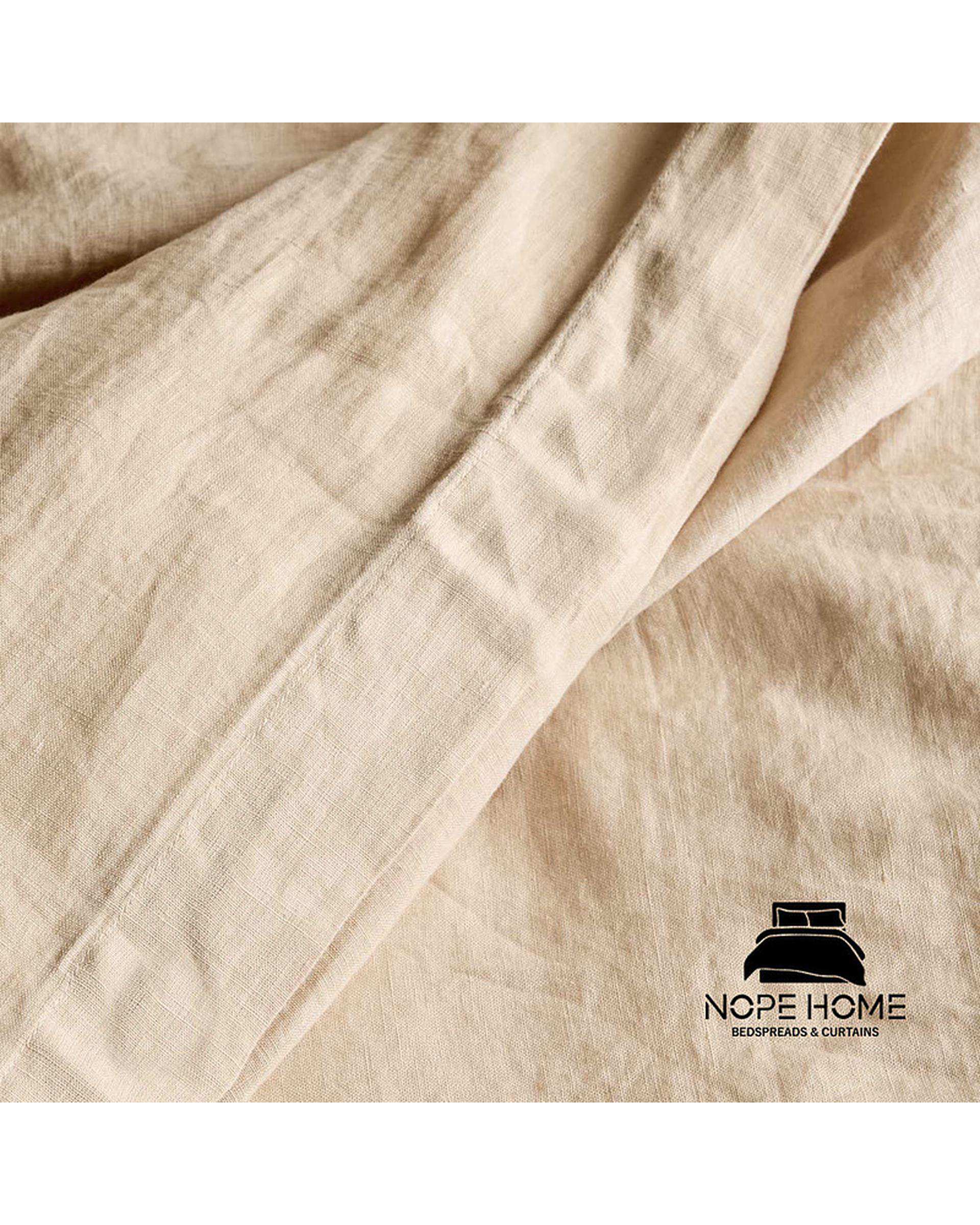 سرویس روتختی کاوری پینترستی یک نفره 3 تکه کرم نوپه هوم Nopehome کد LE02