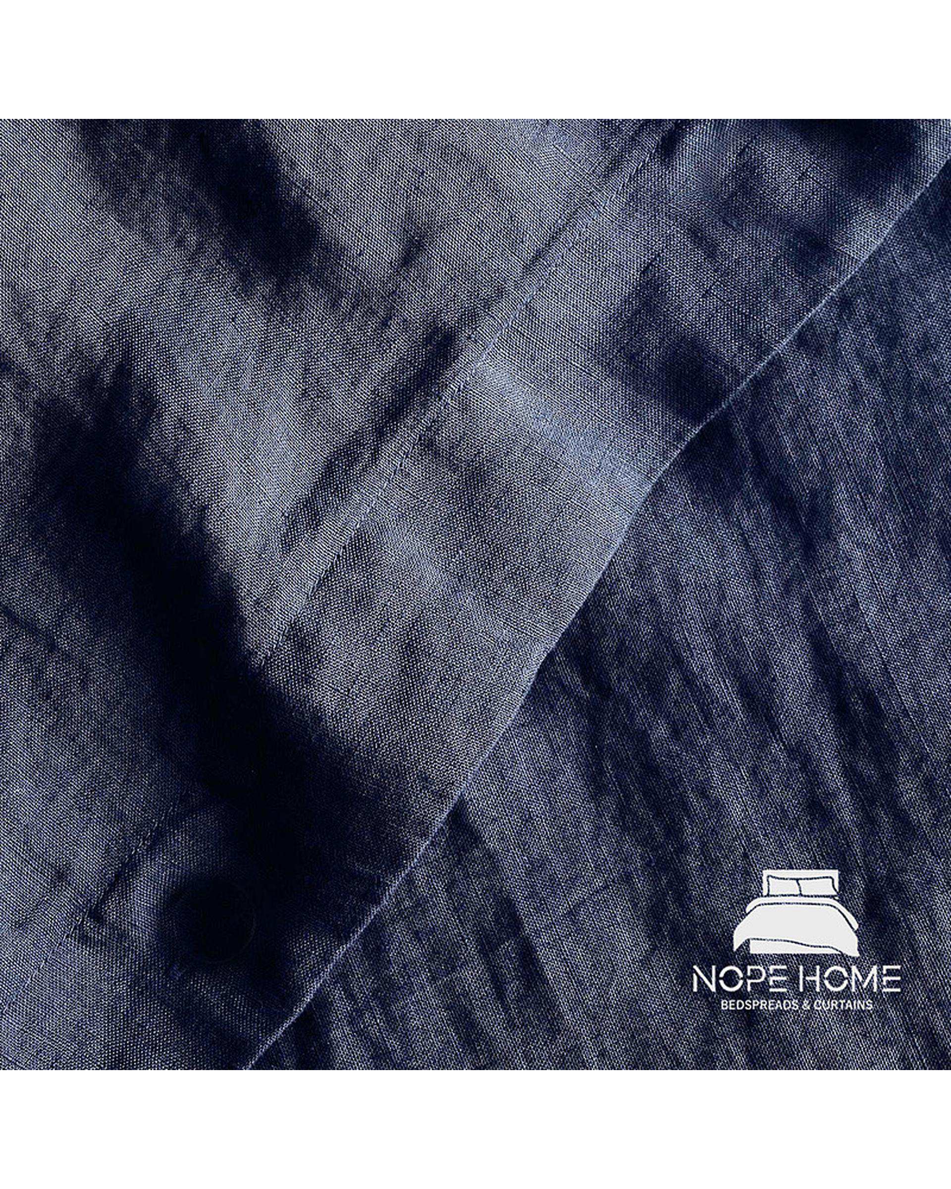 سرویس روتختی کاوری پینترستی یک نفره 3 تکه سرمه ای نوپه هوم Nopehome کد LE03