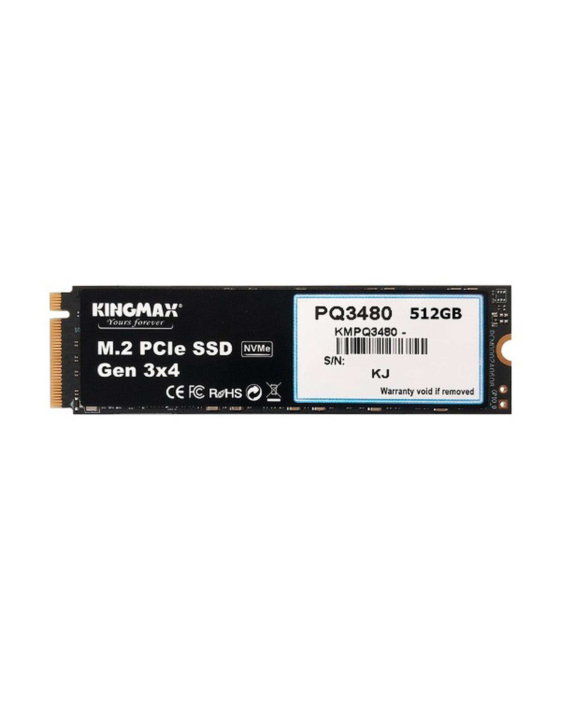 حافظه اس اس دی کینگمکس Kingmax مدل M.2 2280 PCIe NVMe SSD Gen۳x4 PQ۳480 ظرفیت 512 گیگابایت