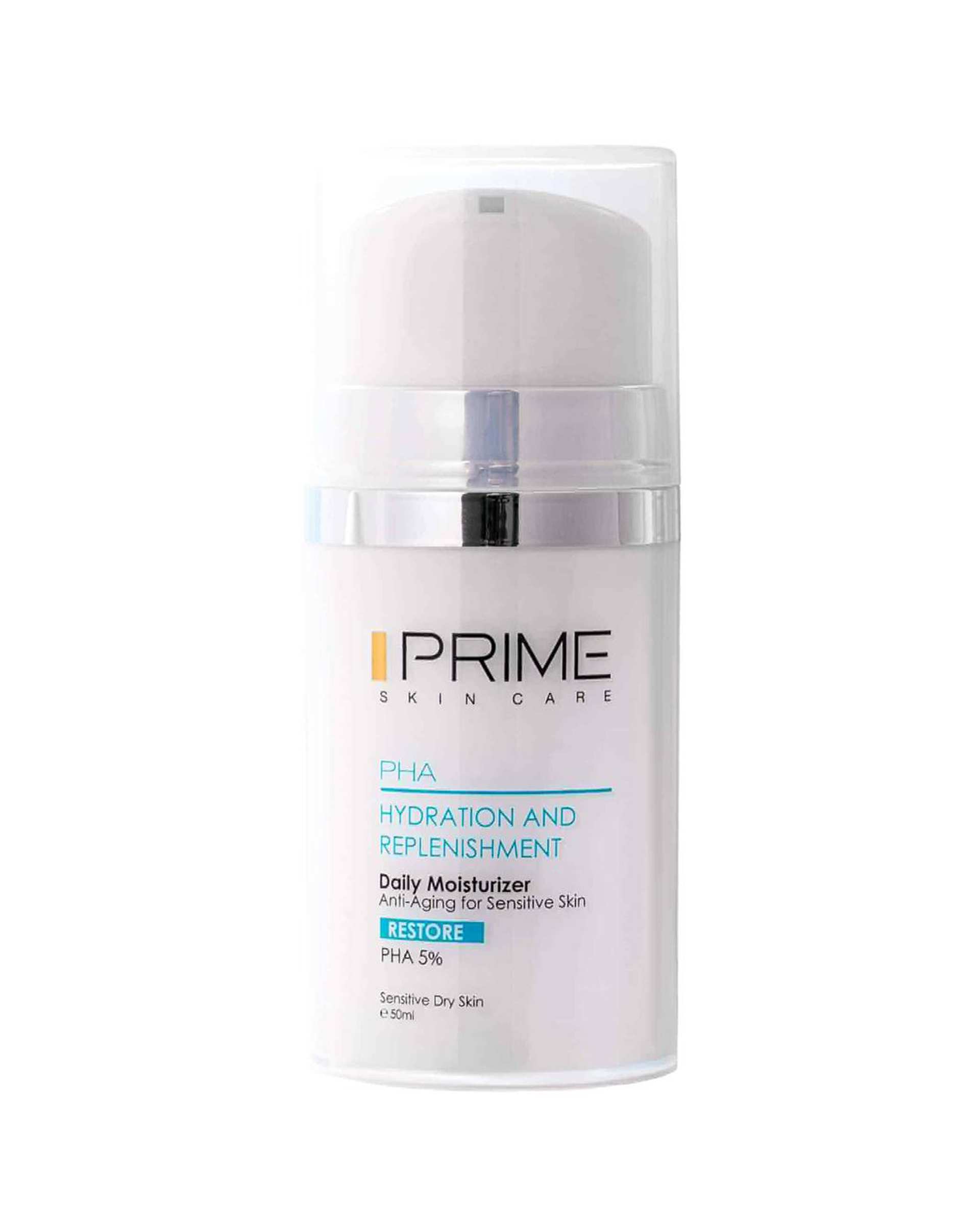 کرم بازسازی کننده و آبرسان صورت PHA 5% پرایم Prime حجم 50ml