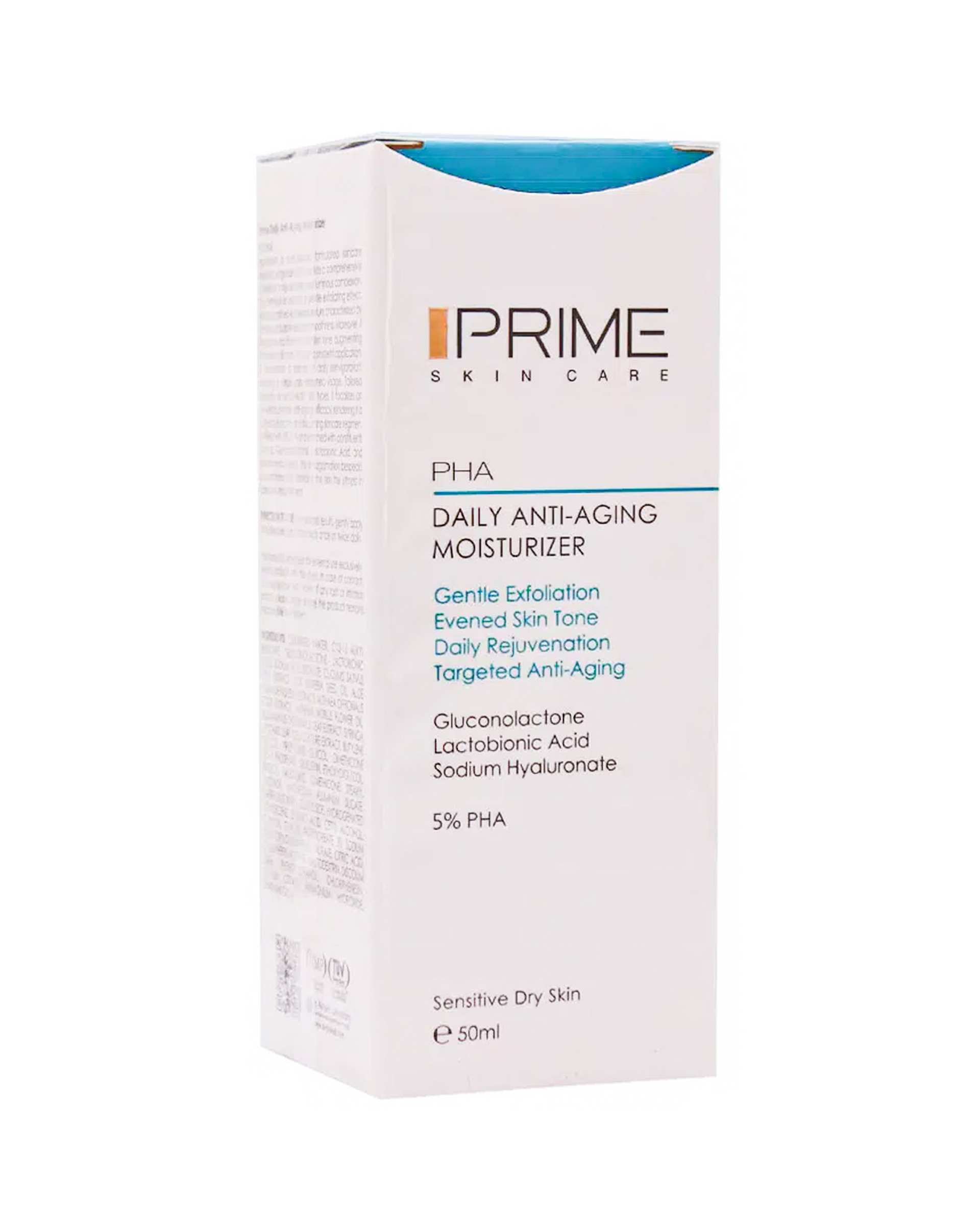 کرم بازسازی کننده و آبرسان صورت PHA 5% پرایم Prime حجم 50ml