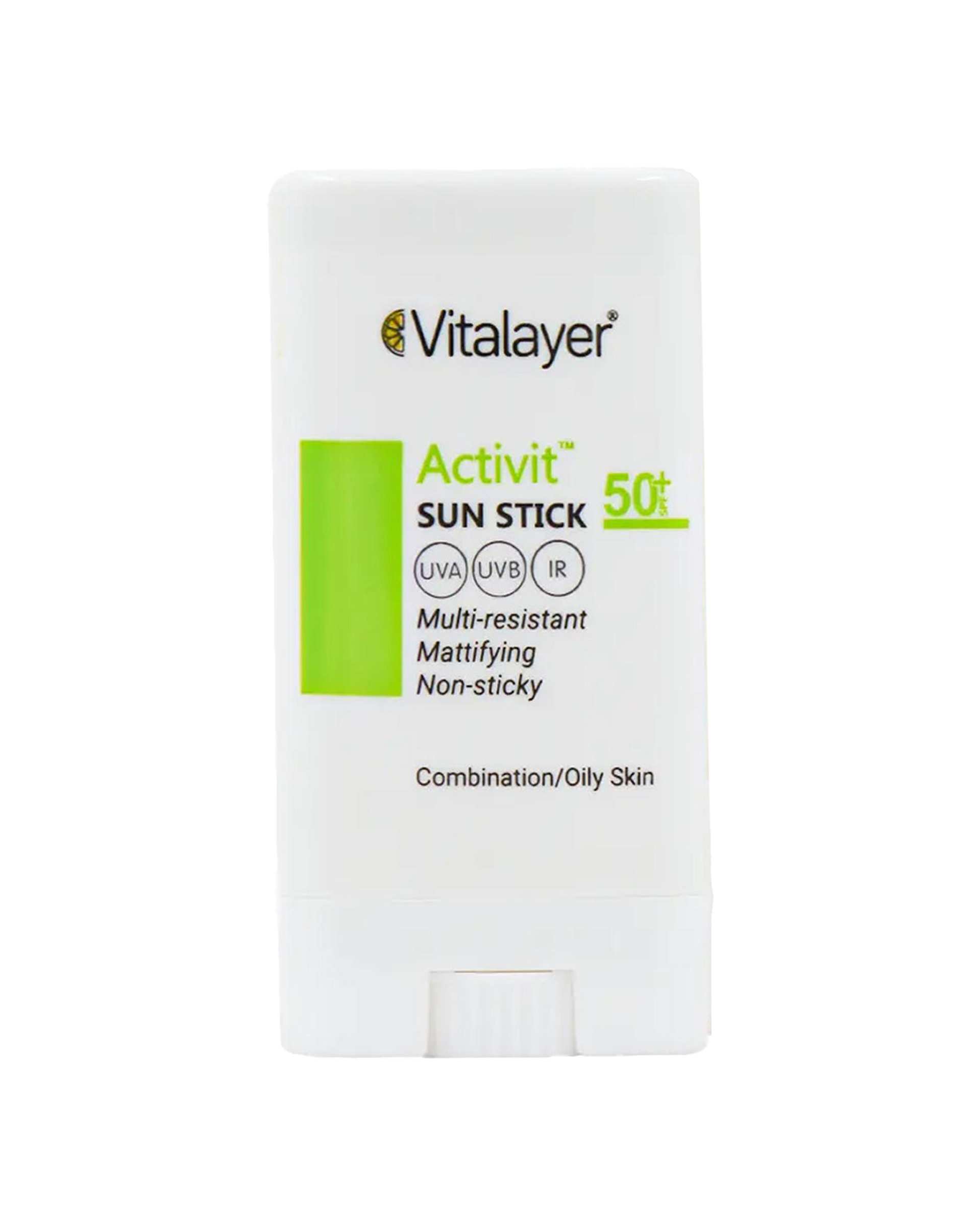 ضد آفتاب استیکی SPF50 ویتالیر Vitalayer مدل Activit مناسب پوست چرب و مختلط وزن 15 گرم