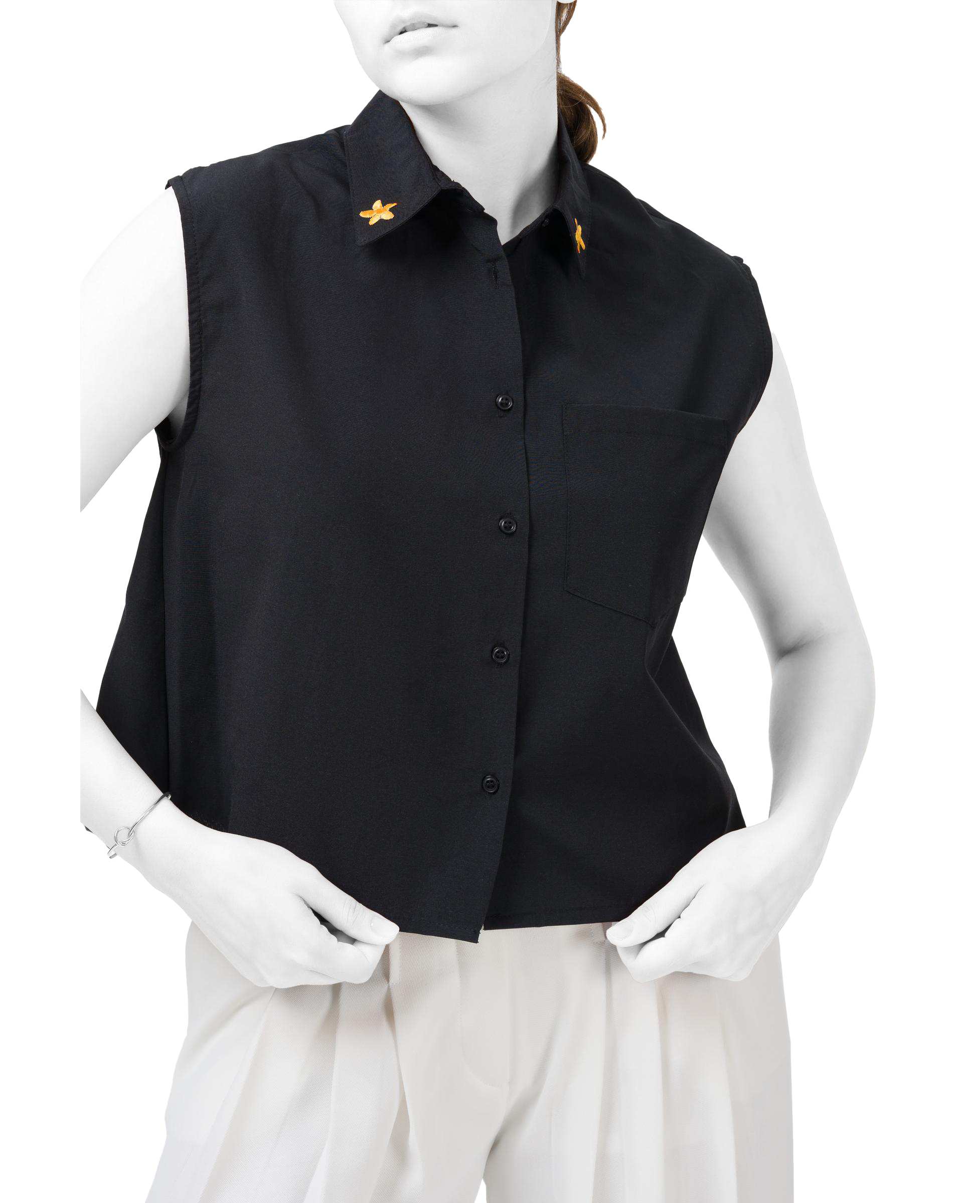 تاپ زنانه مشکی نیواریا Nivarya کد 0077