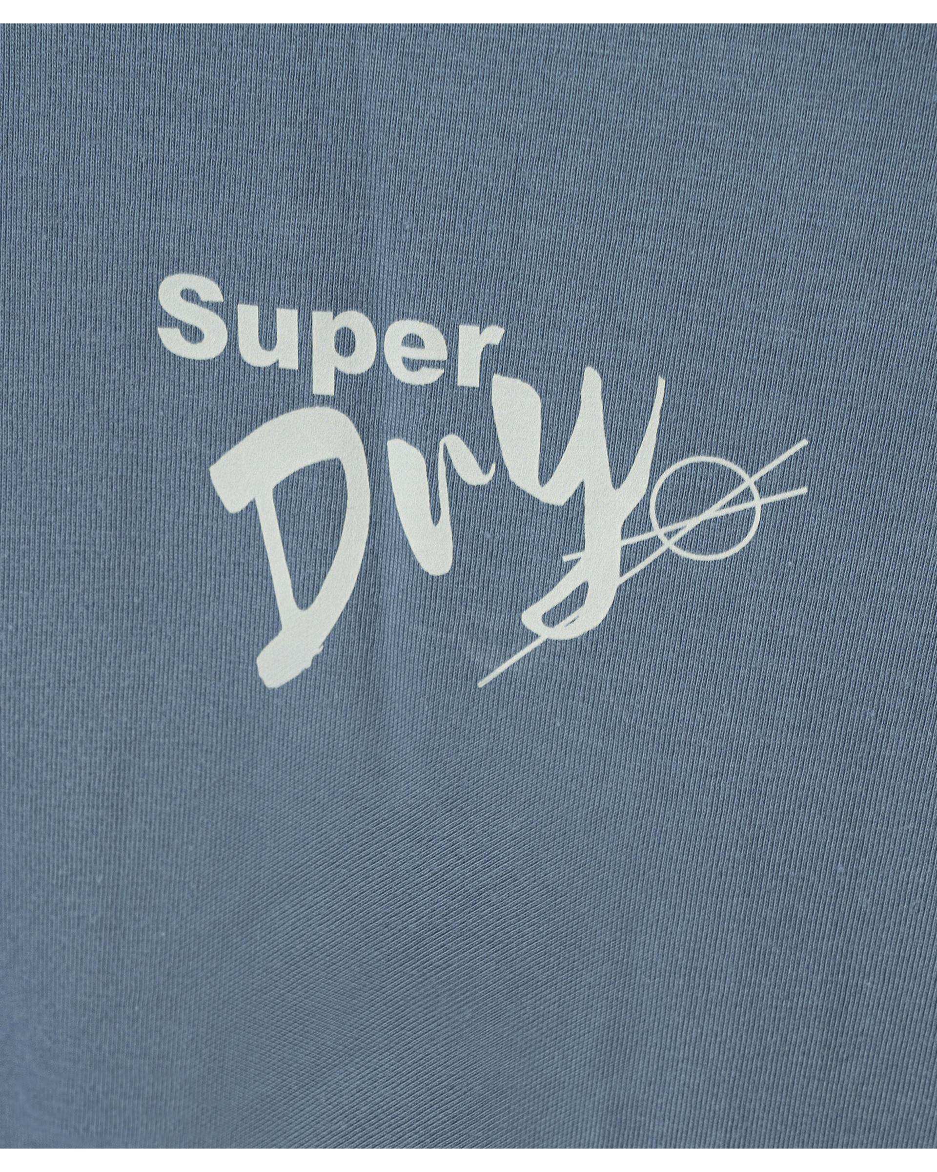 تی شرت مردانه اورسایز آبی سوپردرای Superdry کد M10S52104N