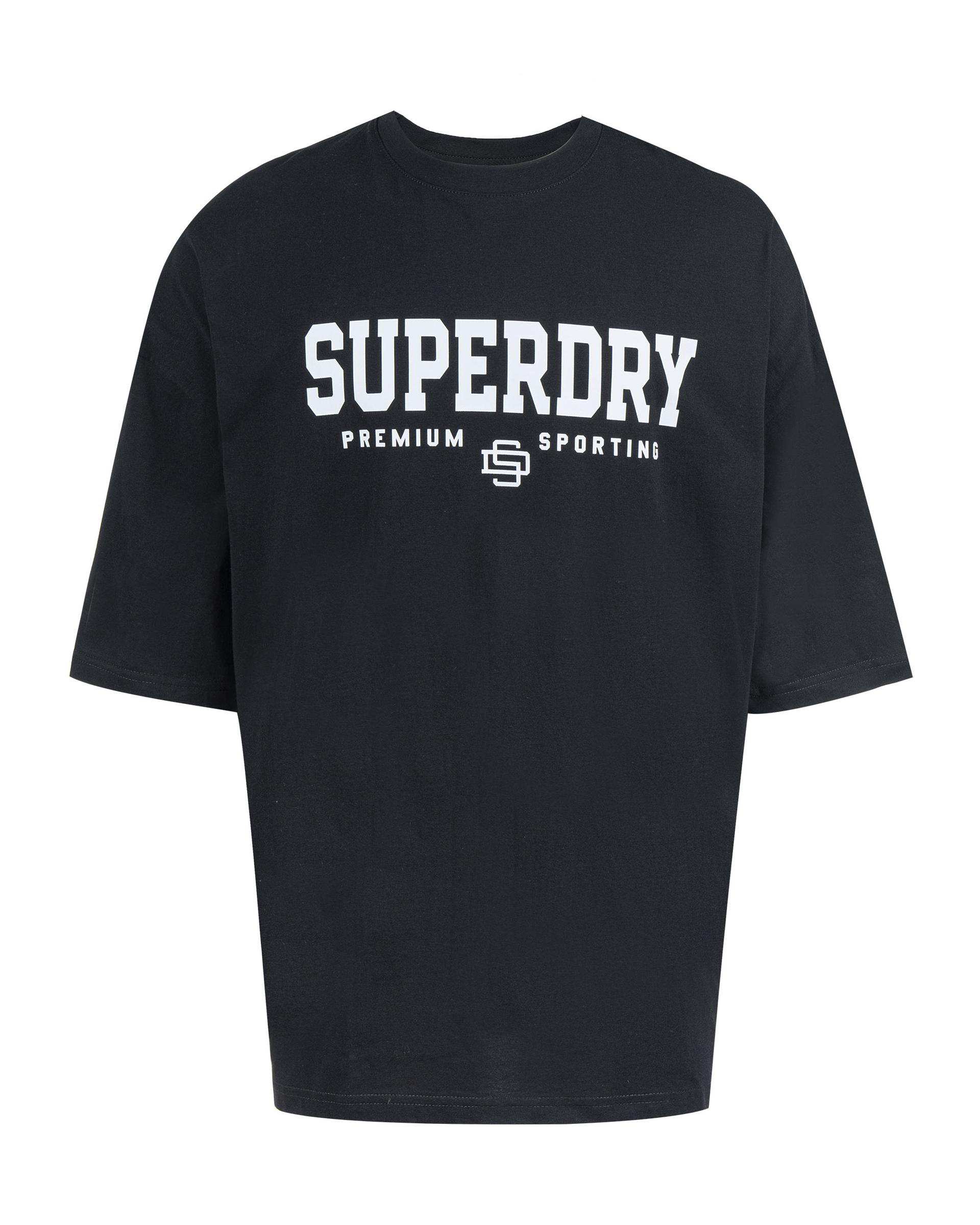 تی شرت مردانه اورسایز مشکی سوپردرای Superdry کد M10S52105N