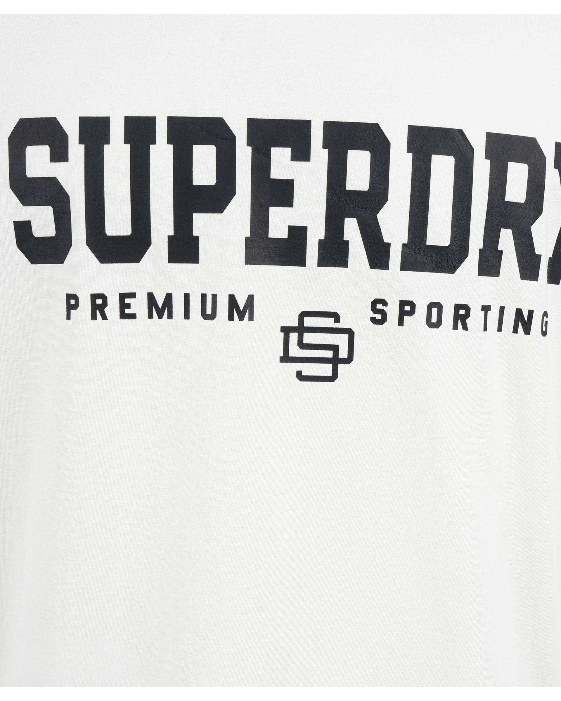 تی شرت مردانه اورسایز شیری سوپردرای Superdry کد M10S52105N