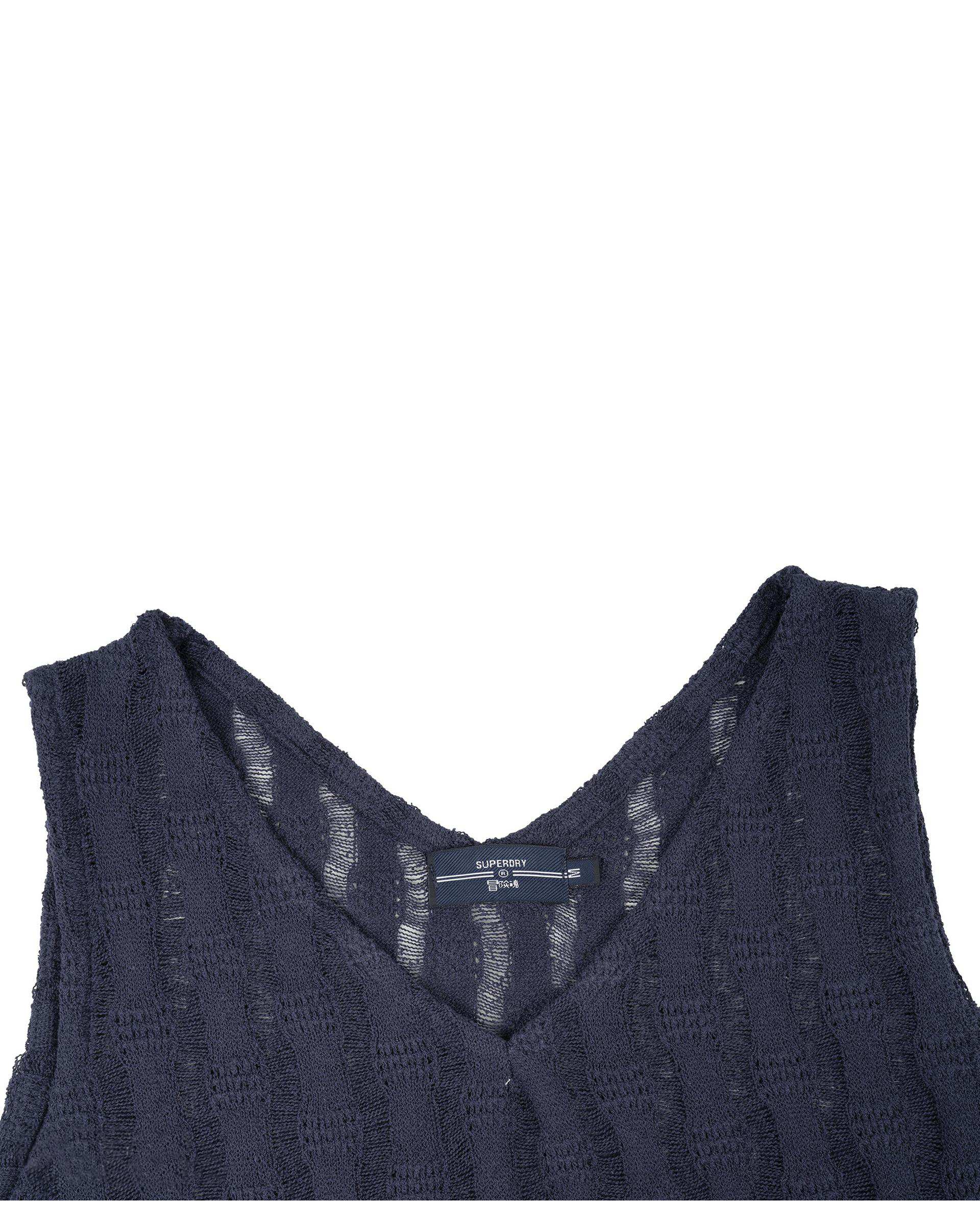 تاپ زنانه توربافت سرمه ای سوپردرای Superdry کد W15S55201C