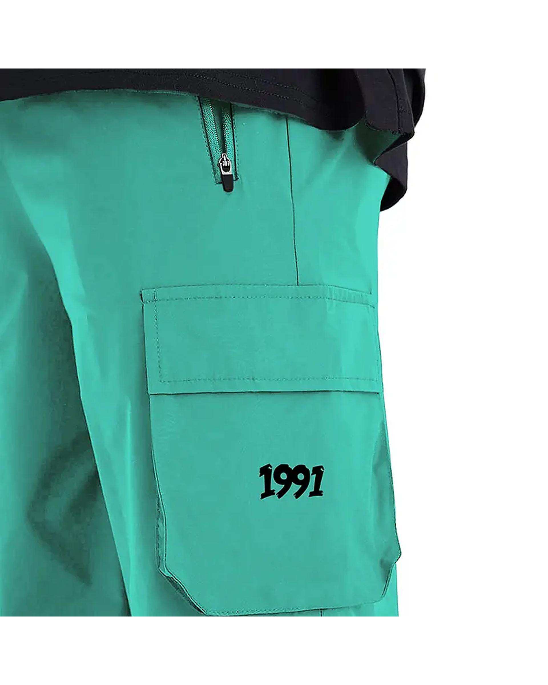 شلوارک ورزشی مردانه آیرو سبز دریایی نوزده نود و یک 1991 مدل SH1950 Turquoise