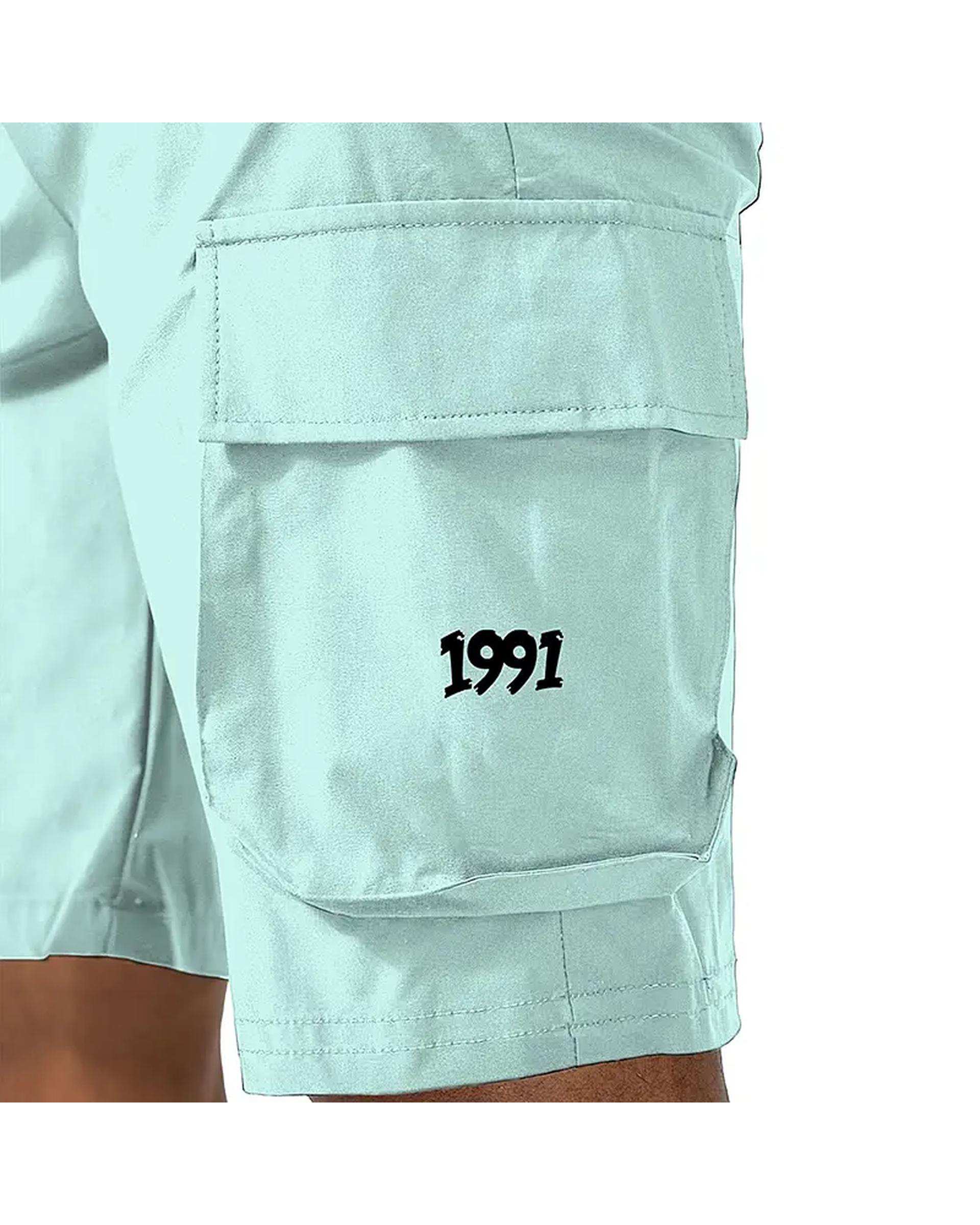 شلوارک ورزشی مردانه آیرو سبز نعناعی نوزده نود و یک 1991 مدل SH1950 Honeydew