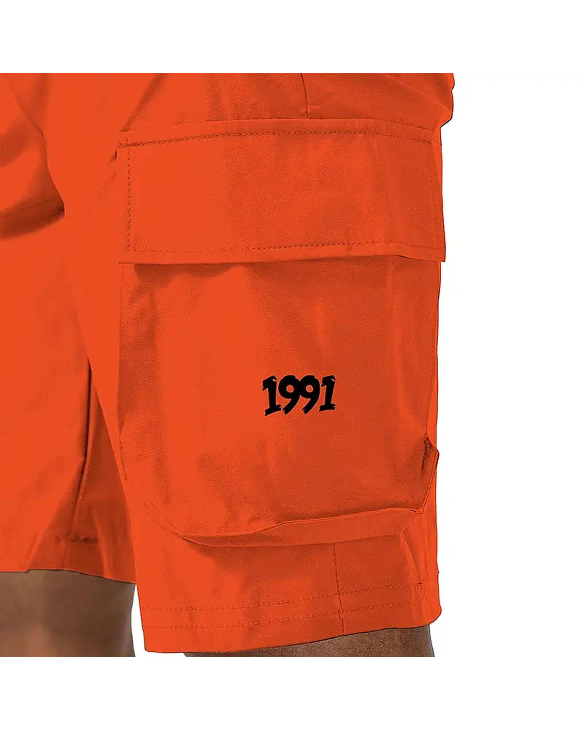 شلوارک ورزشی مردانه آیرو نارنجی نوزده نود و یک 1991 مدل SH1950 Or