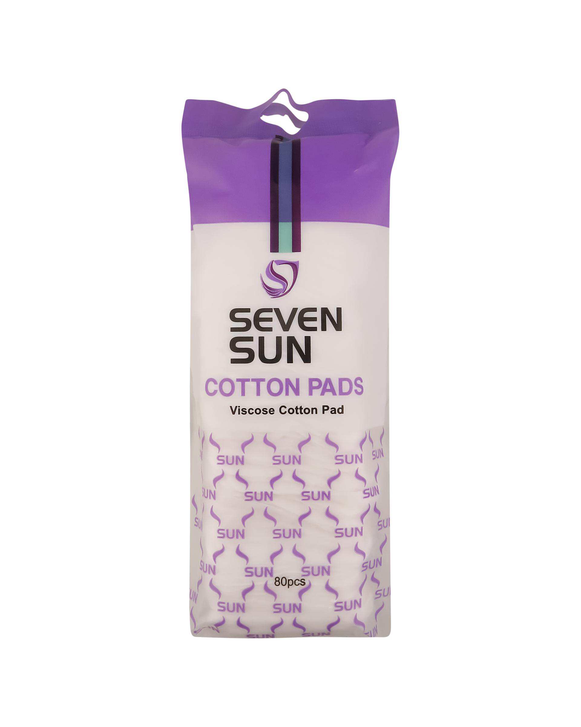 پد آرایش پاک کن مربعی سون سان Seven Sun بسته 80 عددی