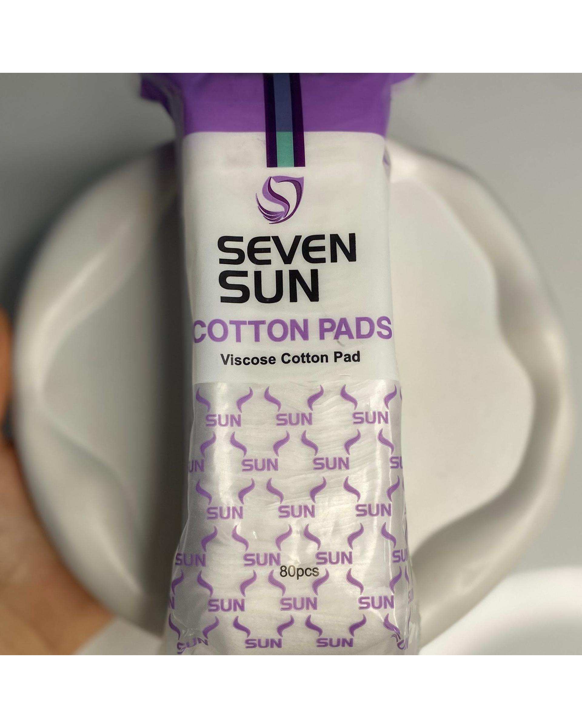 پد آرایش پاک کن مربعی سون سان Seven Sun بسته 80 عددی